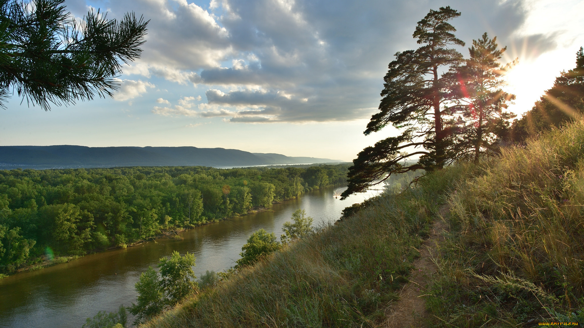 природа, реки, озера, простор