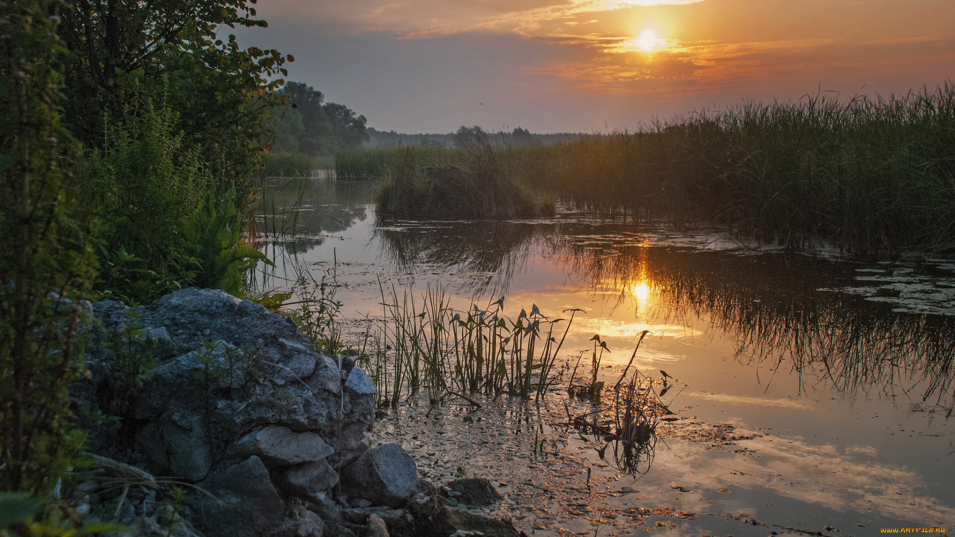 природа, реки, озера, простор