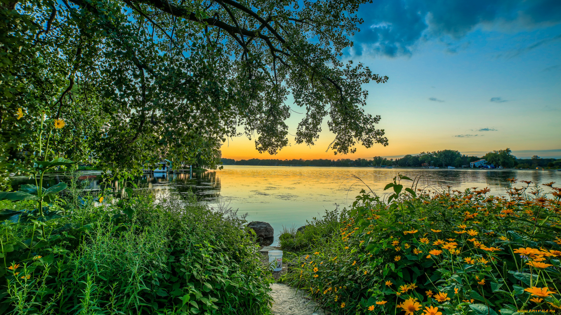 природа, реки, озера, простор