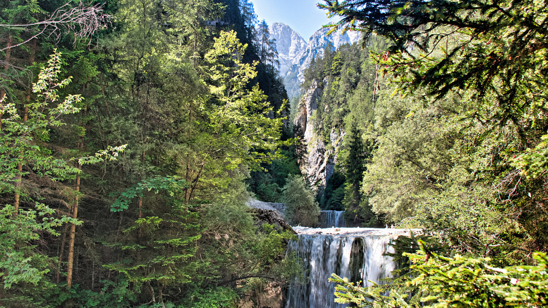 природа, водопады, простор