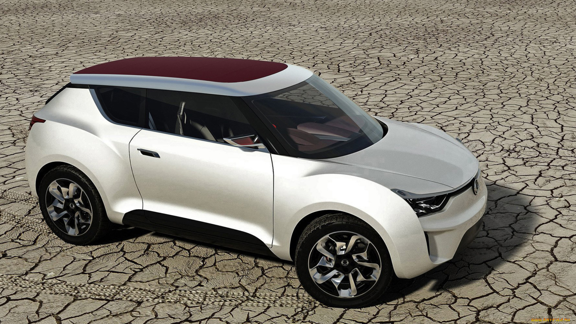 ssang, yong, xiv-2, concept, 2012, автомобили, 3д, concept, ssang, yong, белый, xiv-2, 2012