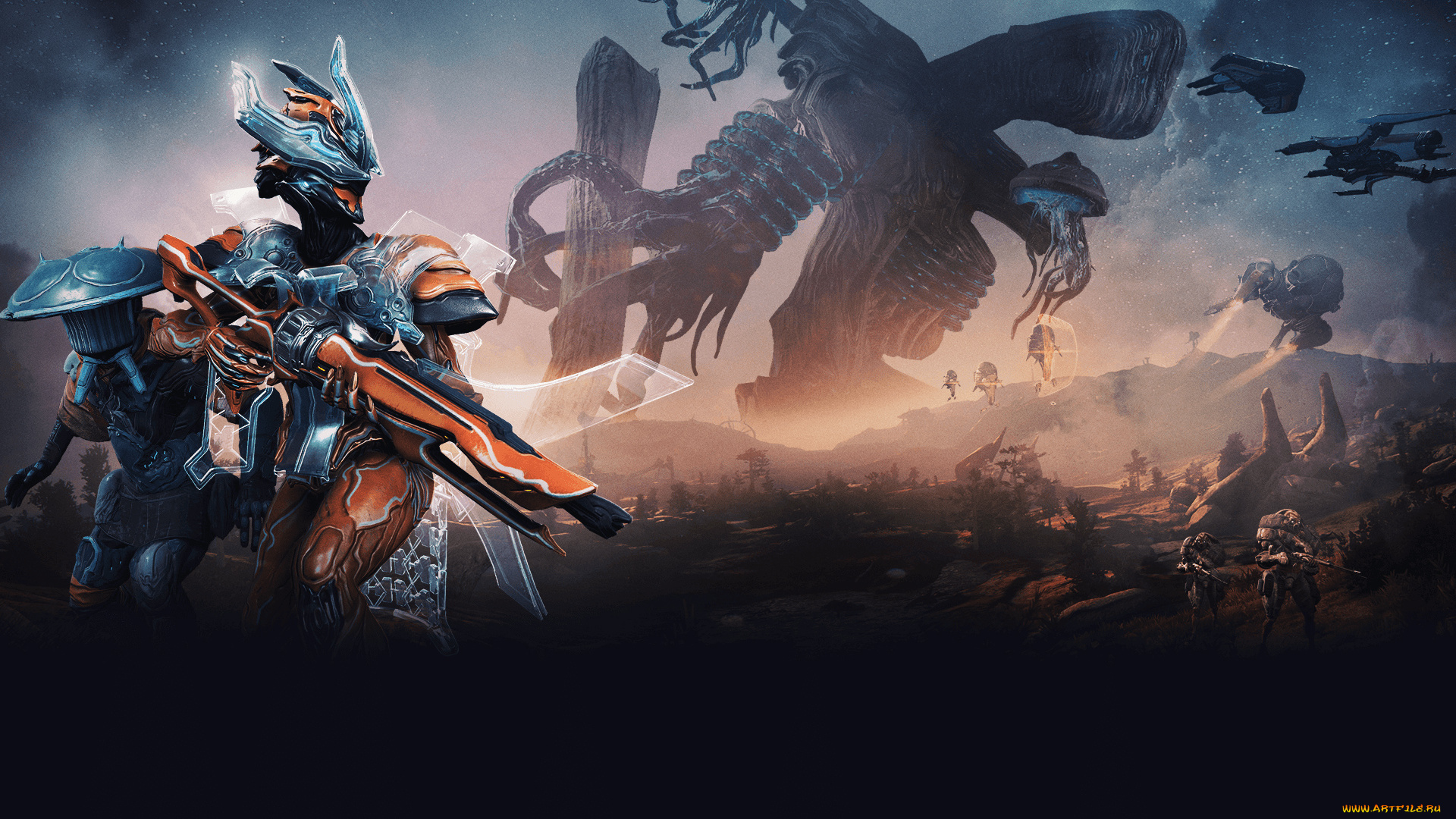 видео, игры, warframe, , plains, of, eidolon, plains, of, eidolon