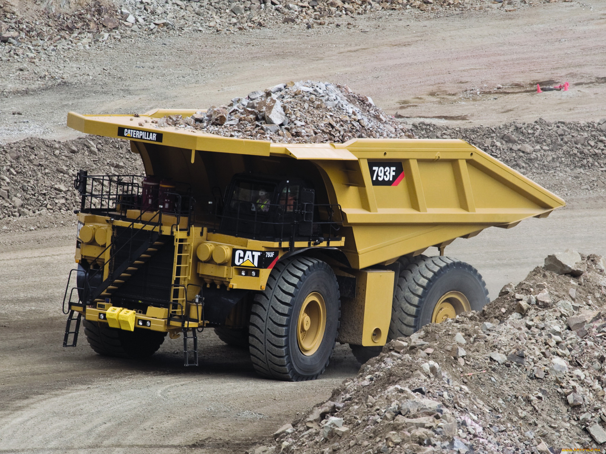 caterpillar, 793f, техника, строительная, техника, грузовик, авто