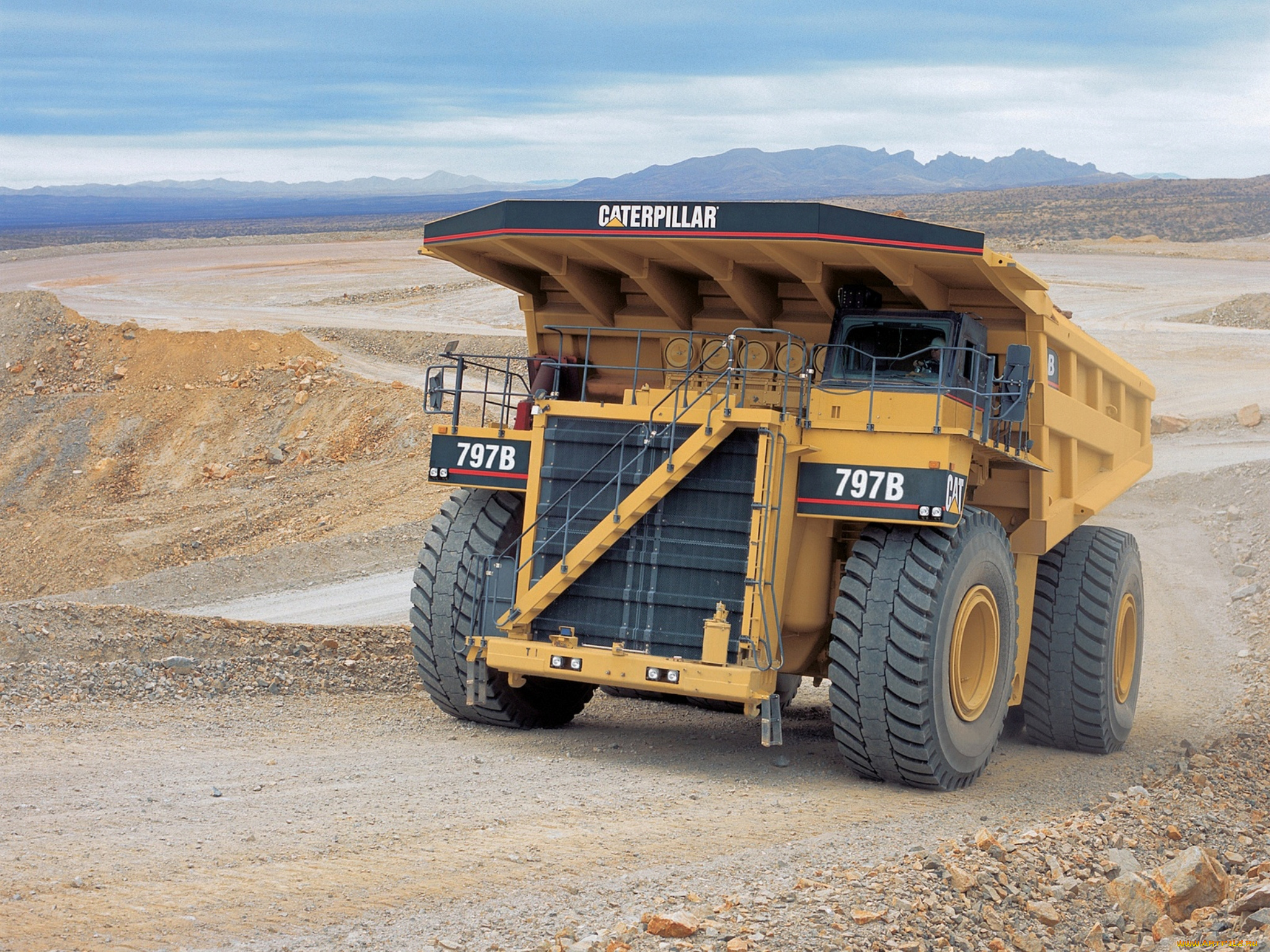 caterpillar, 797b, 2002-09, техника, строительная, техника, грузовик, авто