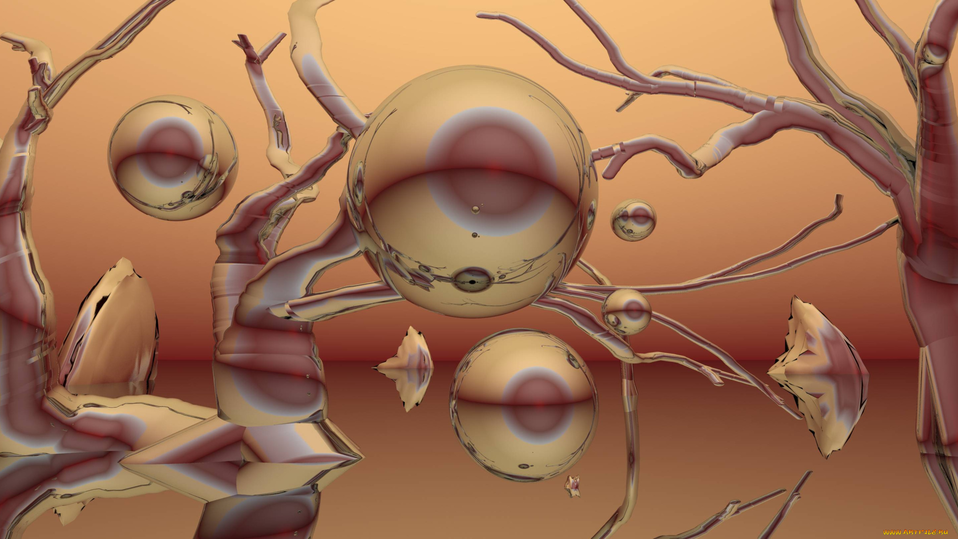 3д, графика, шары, , balls, шары, фон