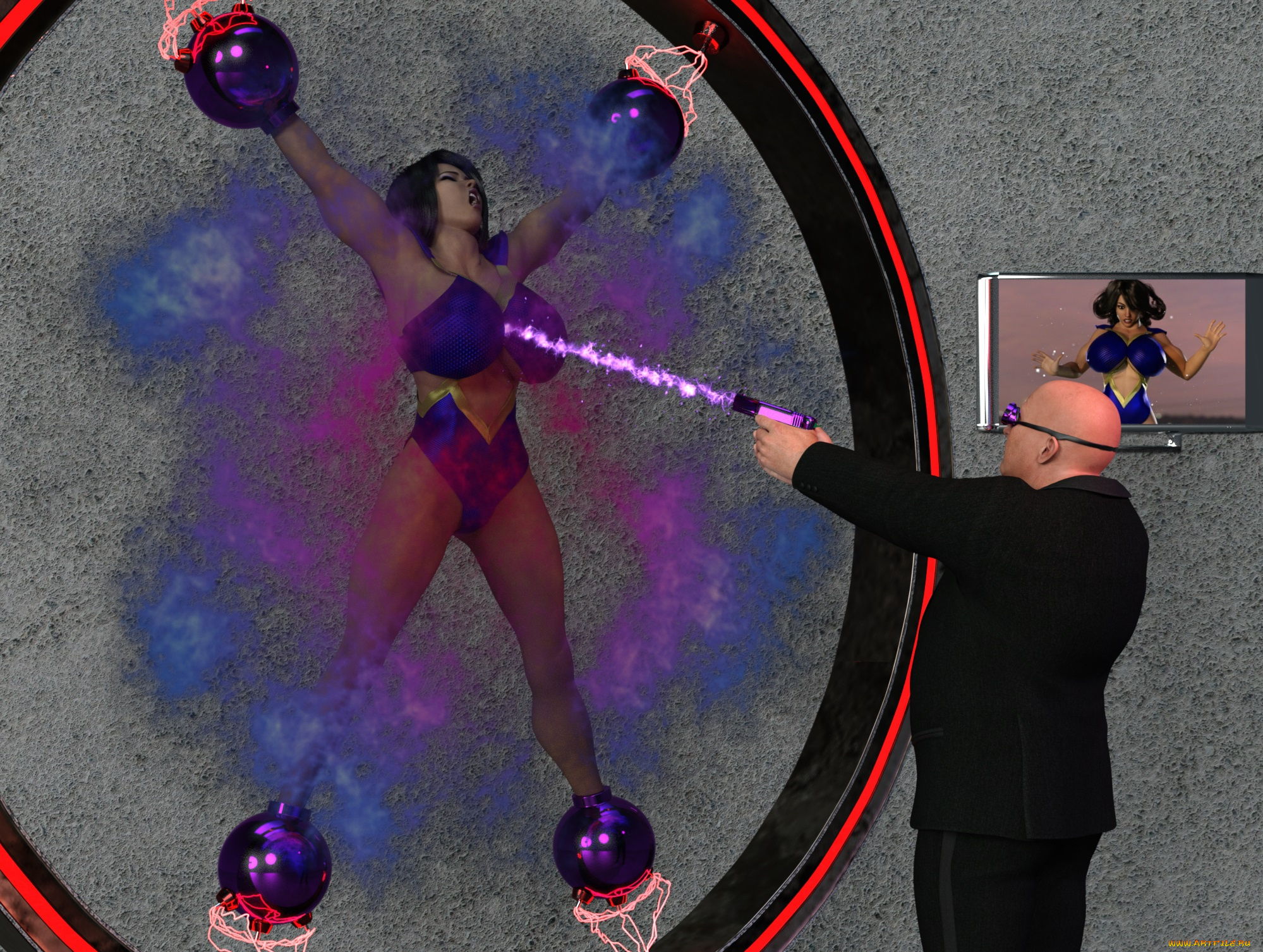 3д, графика, фантазия, , fantasy, девушка, взгляд, фон