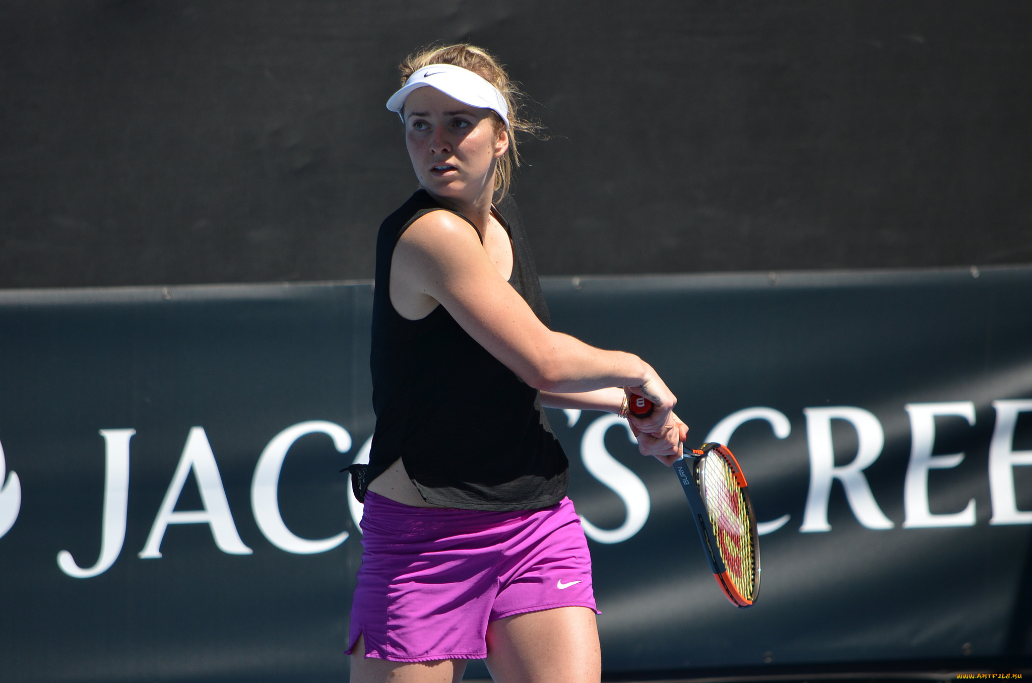 спорт, теннис, девушка, взгляд, фон, ракетка, elina, svitolina