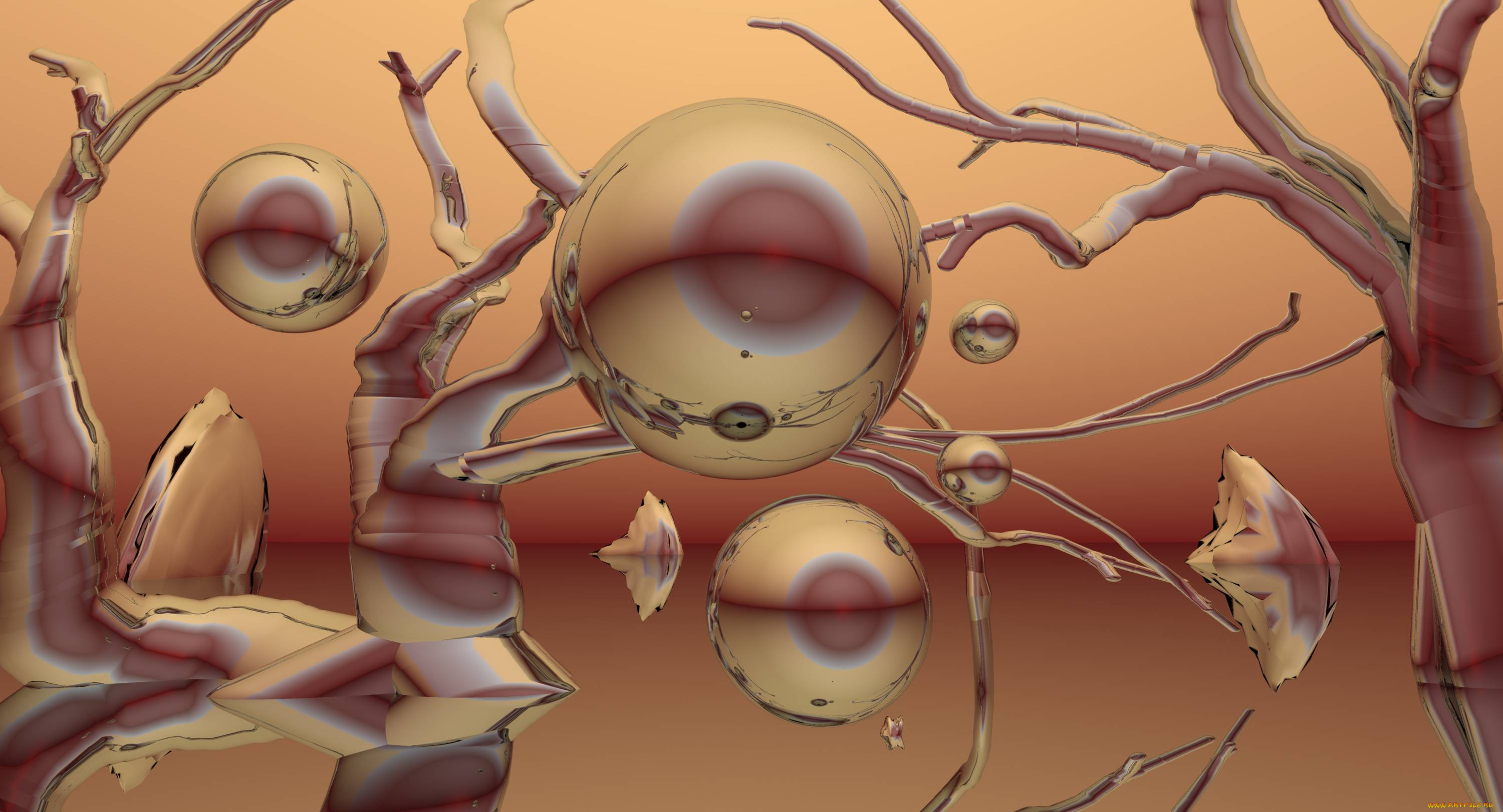 3д, графика, шары, , balls, шары, фон