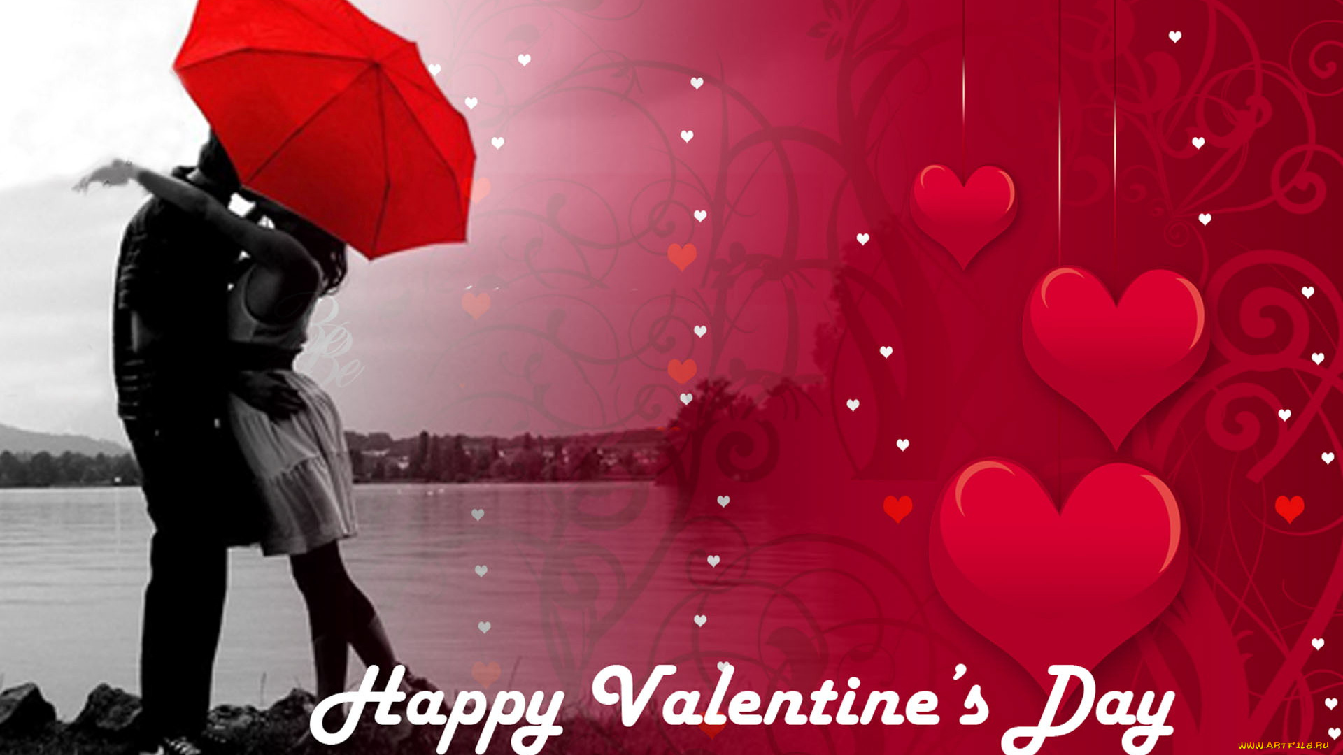 праздничные, день, святого, валентина, , сердечки, , любовь, пожелание, надпись, сердечки, поцелуй, влюбленные