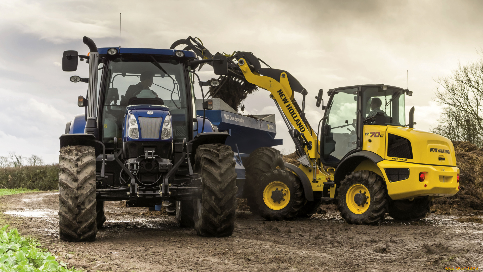 техника, тракторы, new, holland