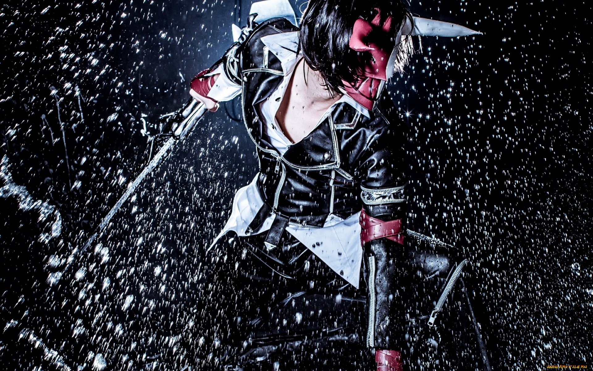 разное, маски, , карнавальные, костюмы, herowarz, парень, капли, косплей