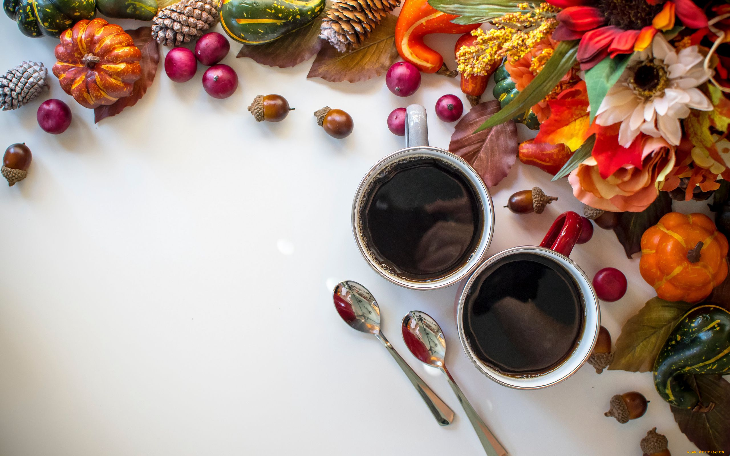 еда, кофе, , кофейные, зёрна, композиция, осенняя