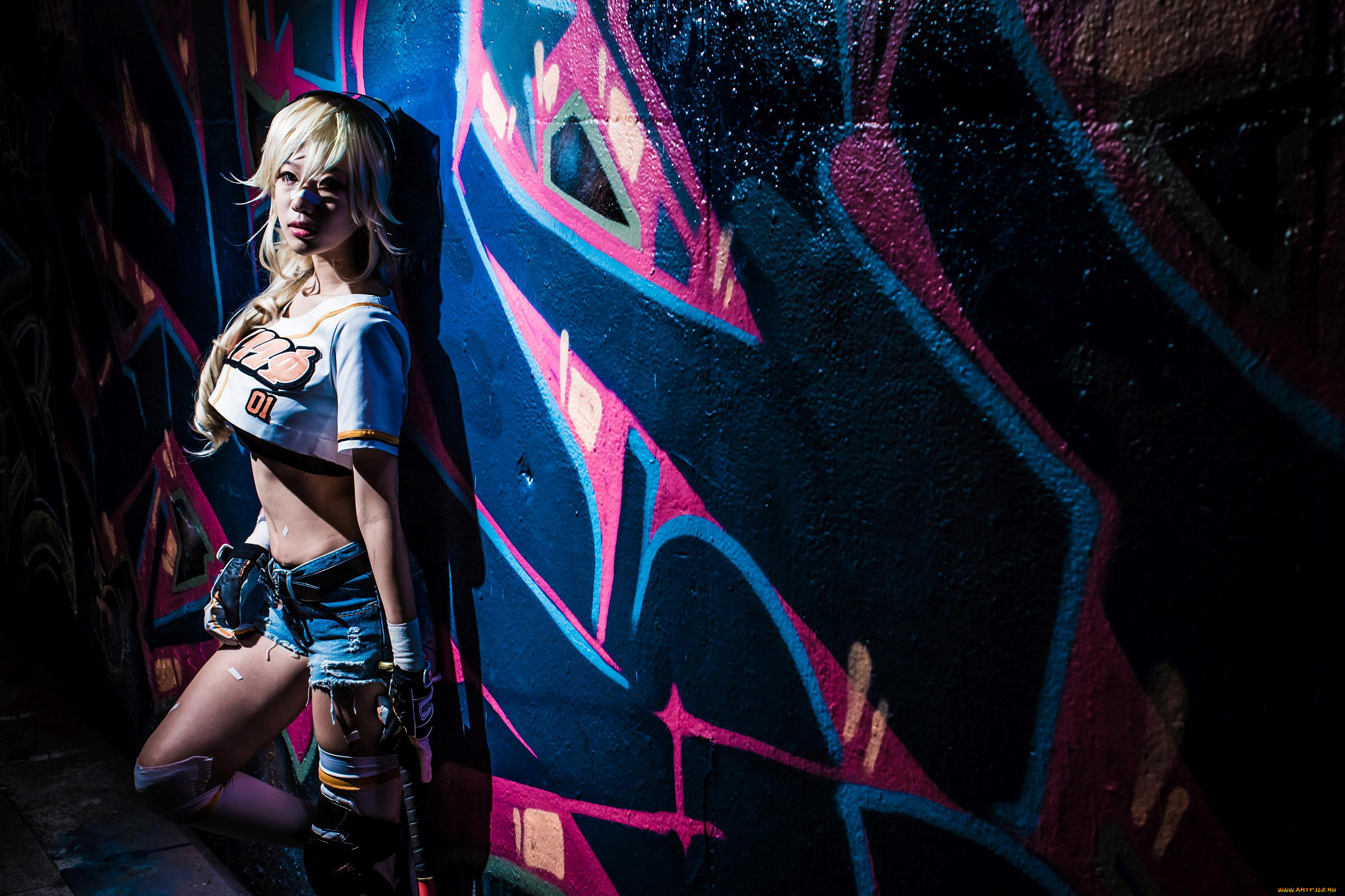 девушки, -, креатив, , косплей, herowarz, косплей, rua