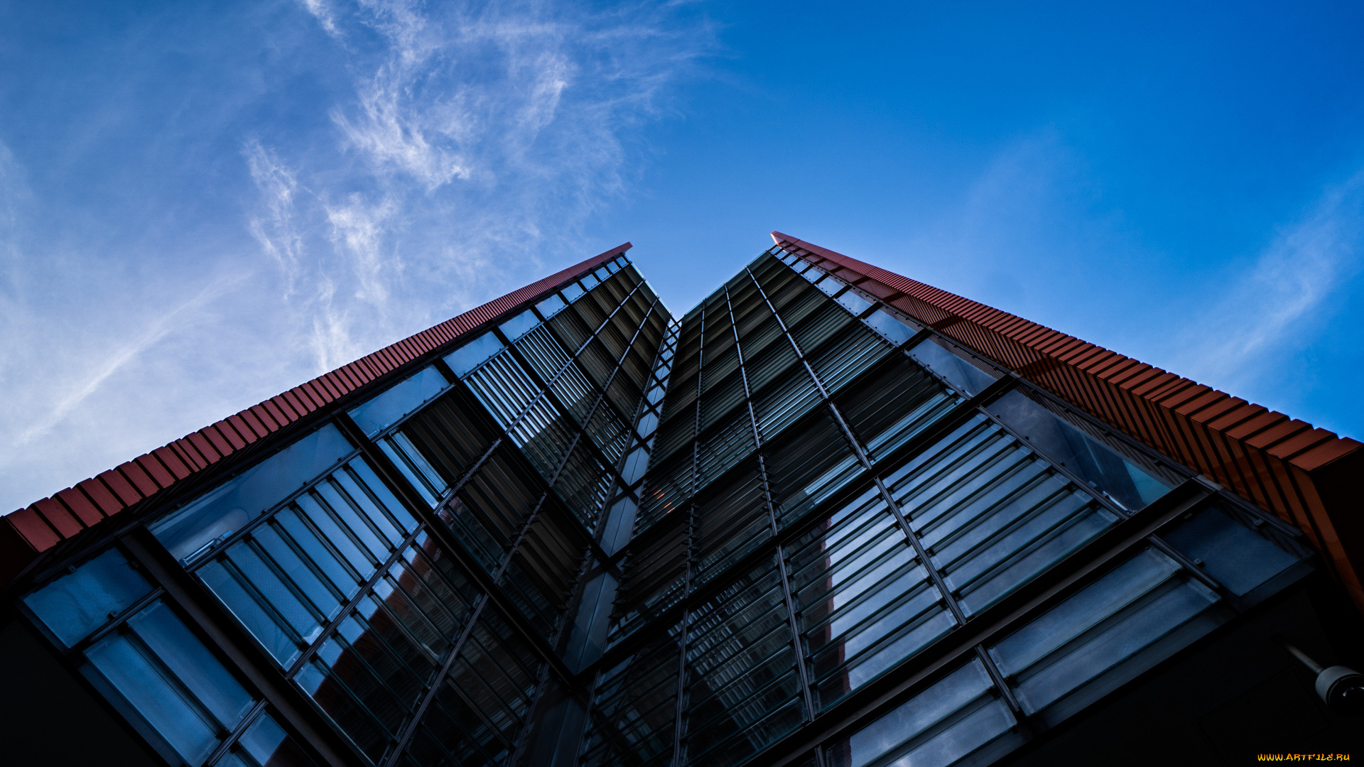 города, -, здания, , дома, город, небоскреб, здание, современная, архитектура