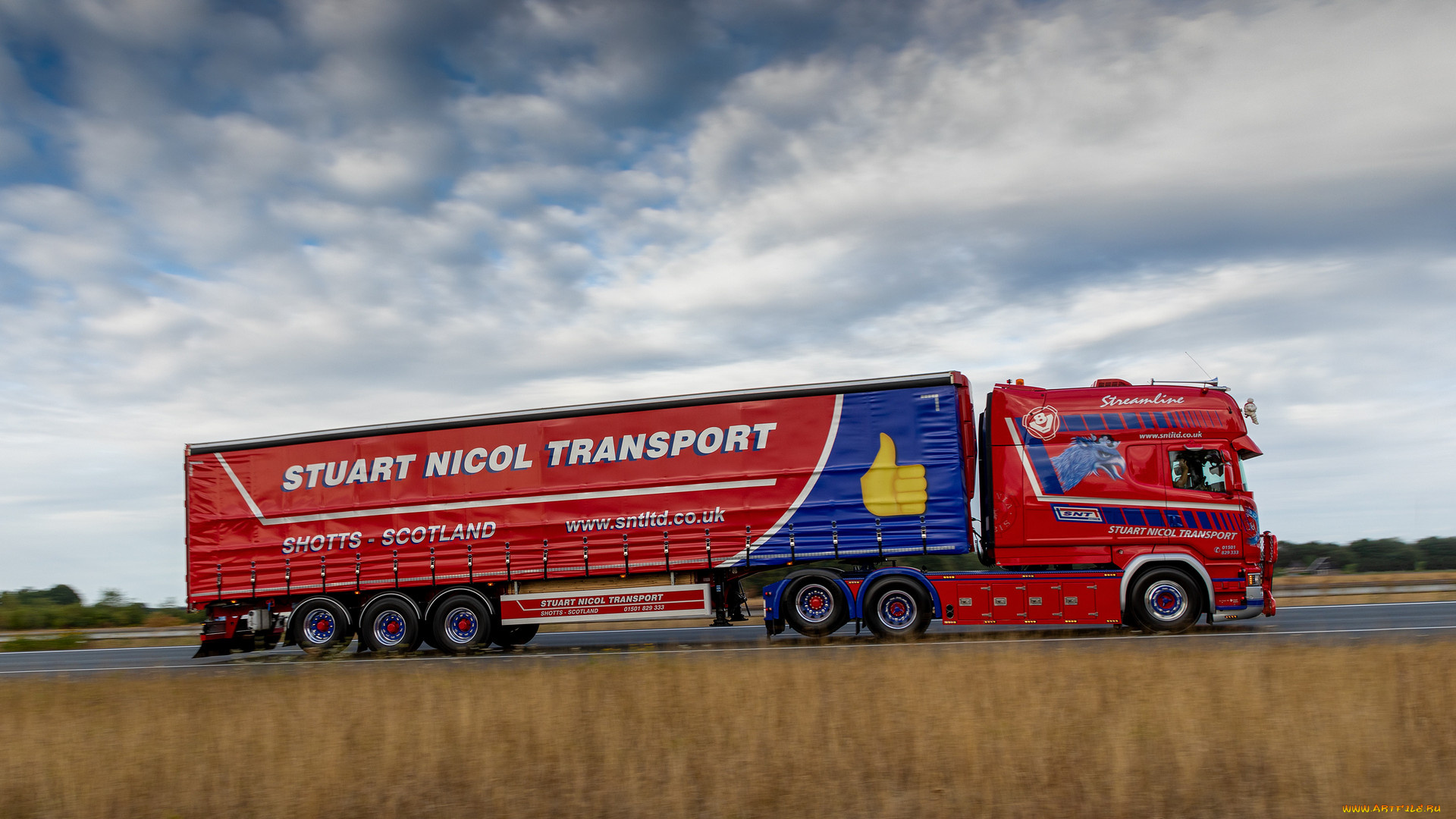 автомобили, scania, longline, фура, red