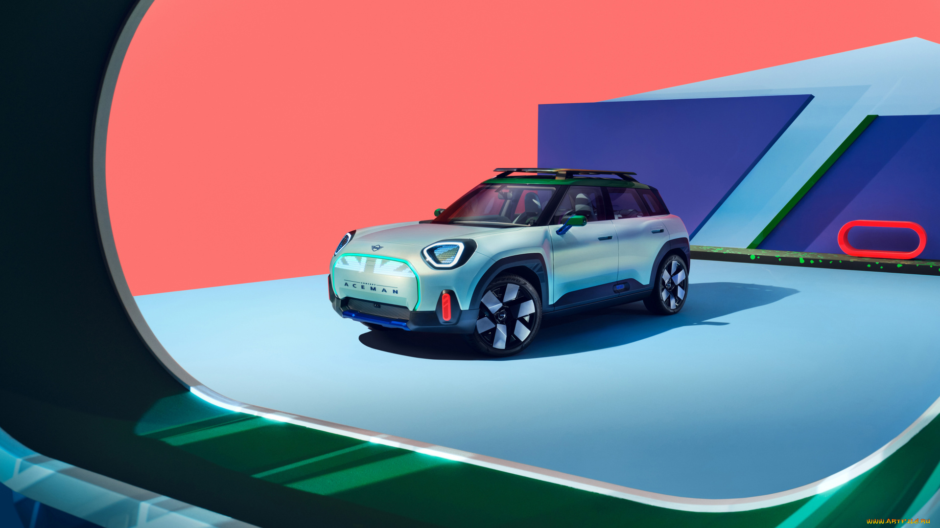 mini, concept, aceman, 2022, автомобили, mini, электрический, кроссовер, concept, aceman, 2022, концепт, мини