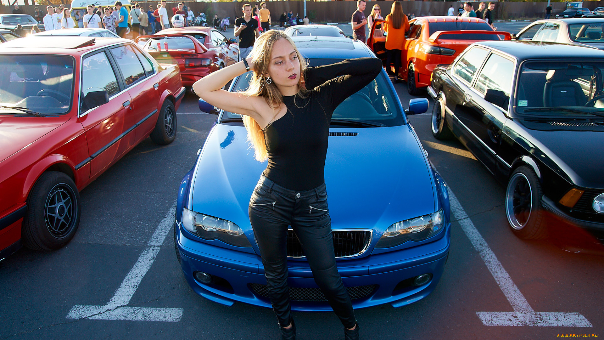 автомобили, -авто, с, девушками, красивая, девушка