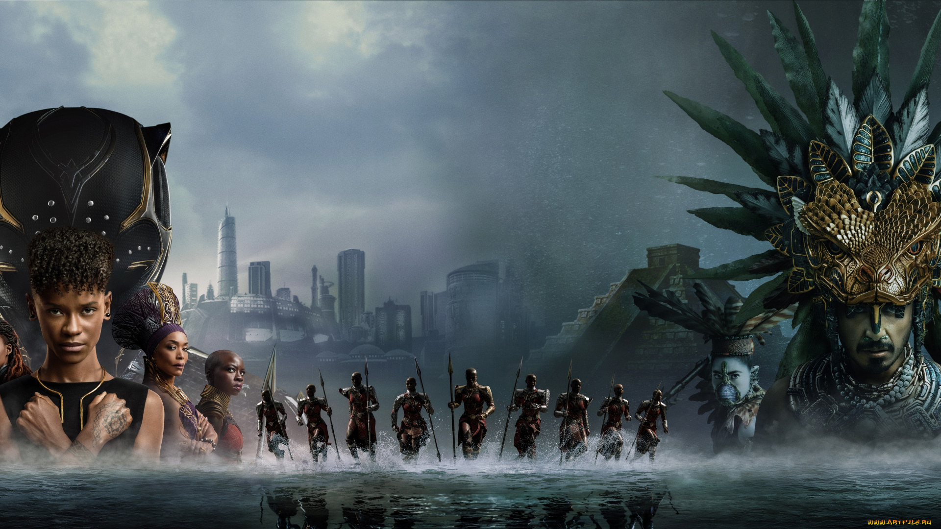 black, panther, , wakanda, forever, ||, 2022, кино, фильмы, , wakanda, forever, черная, пантера, ваканда, навеки, фантастика, боевик, драма, постер, letitia, wright, lupita, nyongo, danai, gurira, winston, duke