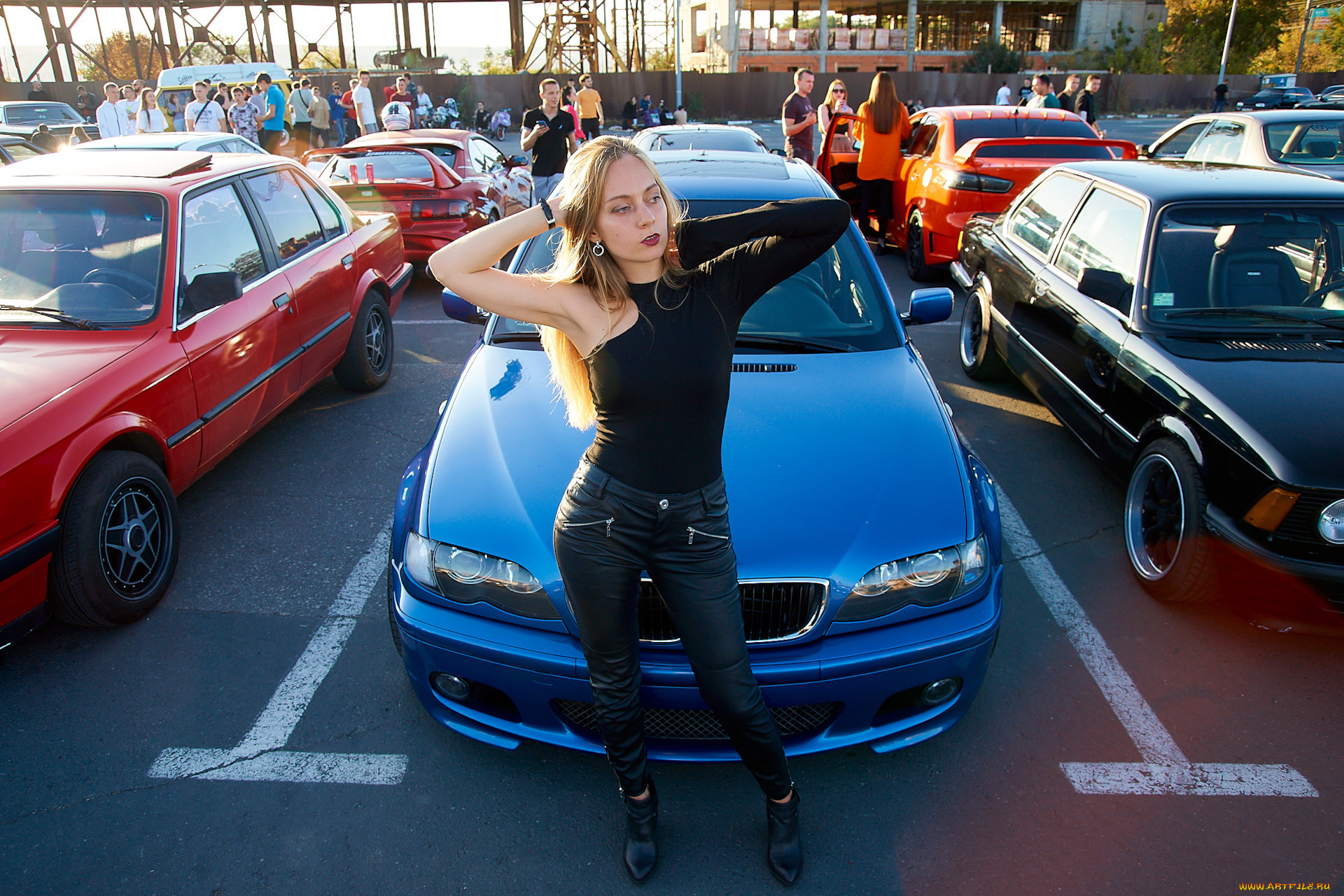 автомобили, -авто, с, девушками, красивая, девушка