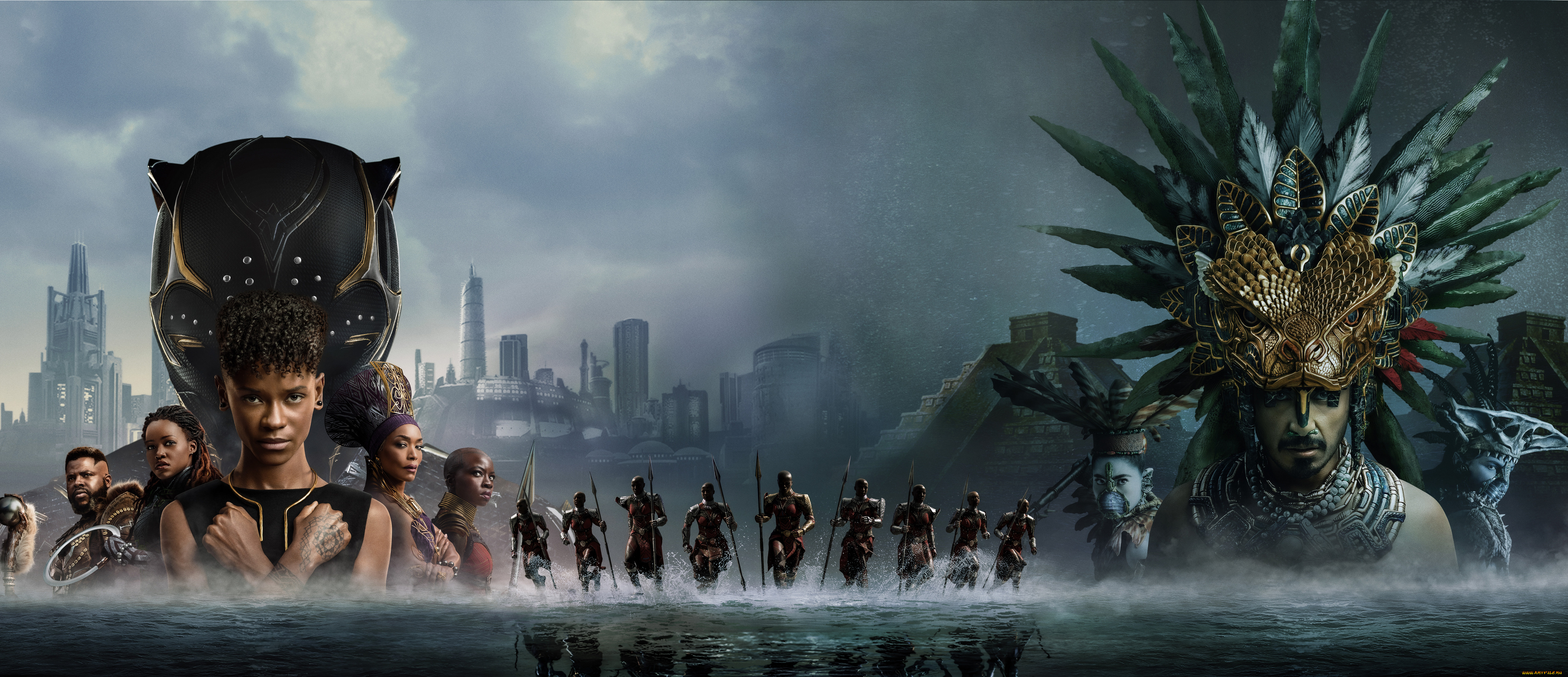 black, panther, , wakanda, forever, ||, 2022, кино, фильмы, , wakanda, forever, черная, пантера, ваканда, навеки, фантастика, боевик, драма, постер, letitia, wright, lupita, nyongo, danai, gurira, winston, duke