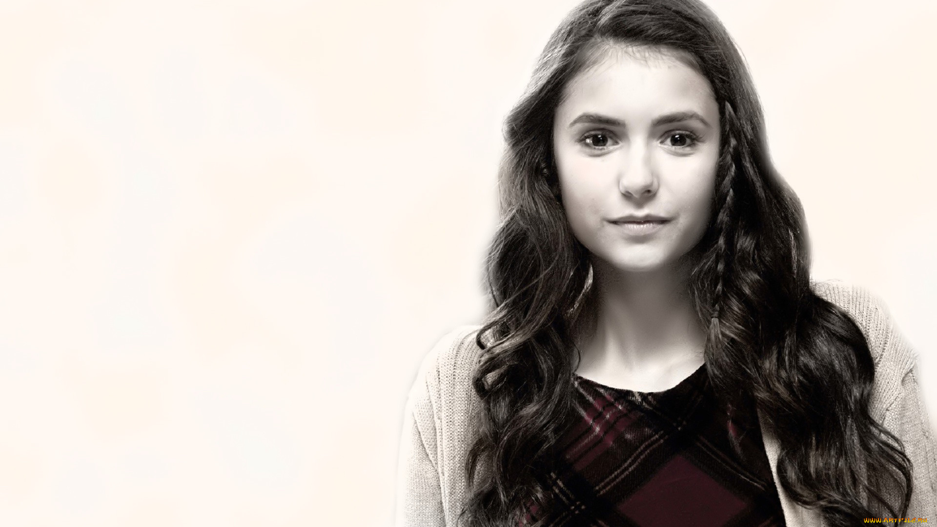 девушки, nina, dobrev, актриса, лицо, платье