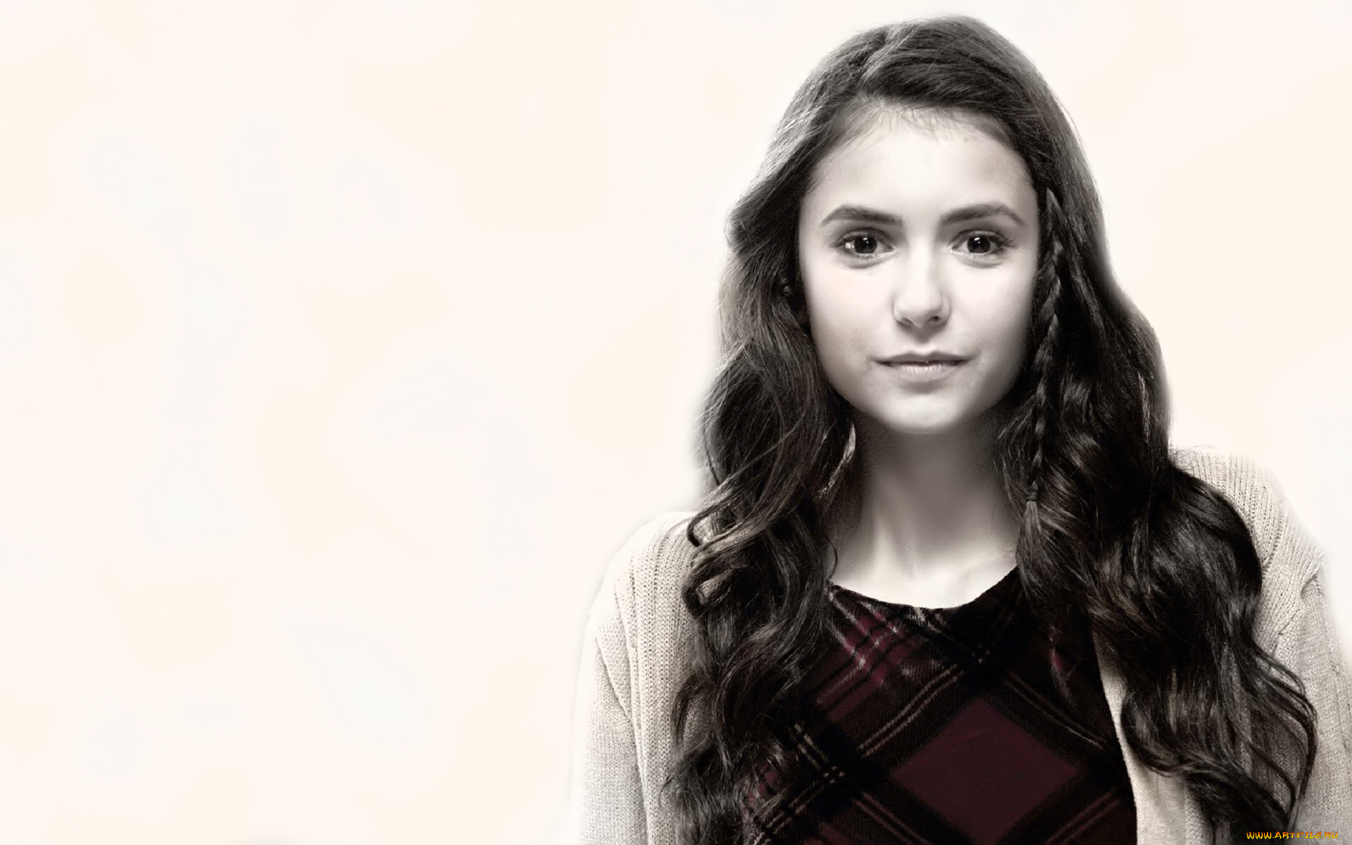 девушки, nina, dobrev, актриса, лицо, платье