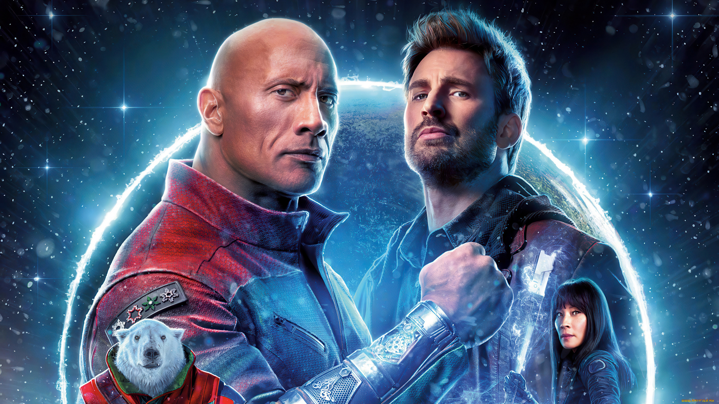 red, one, , , 2024, , кино, фильмы, red, one, миссия, красный, фэнтези, боевик, комедия, детектив, dwayne, johnson, chris, evans, пoстeр, китай