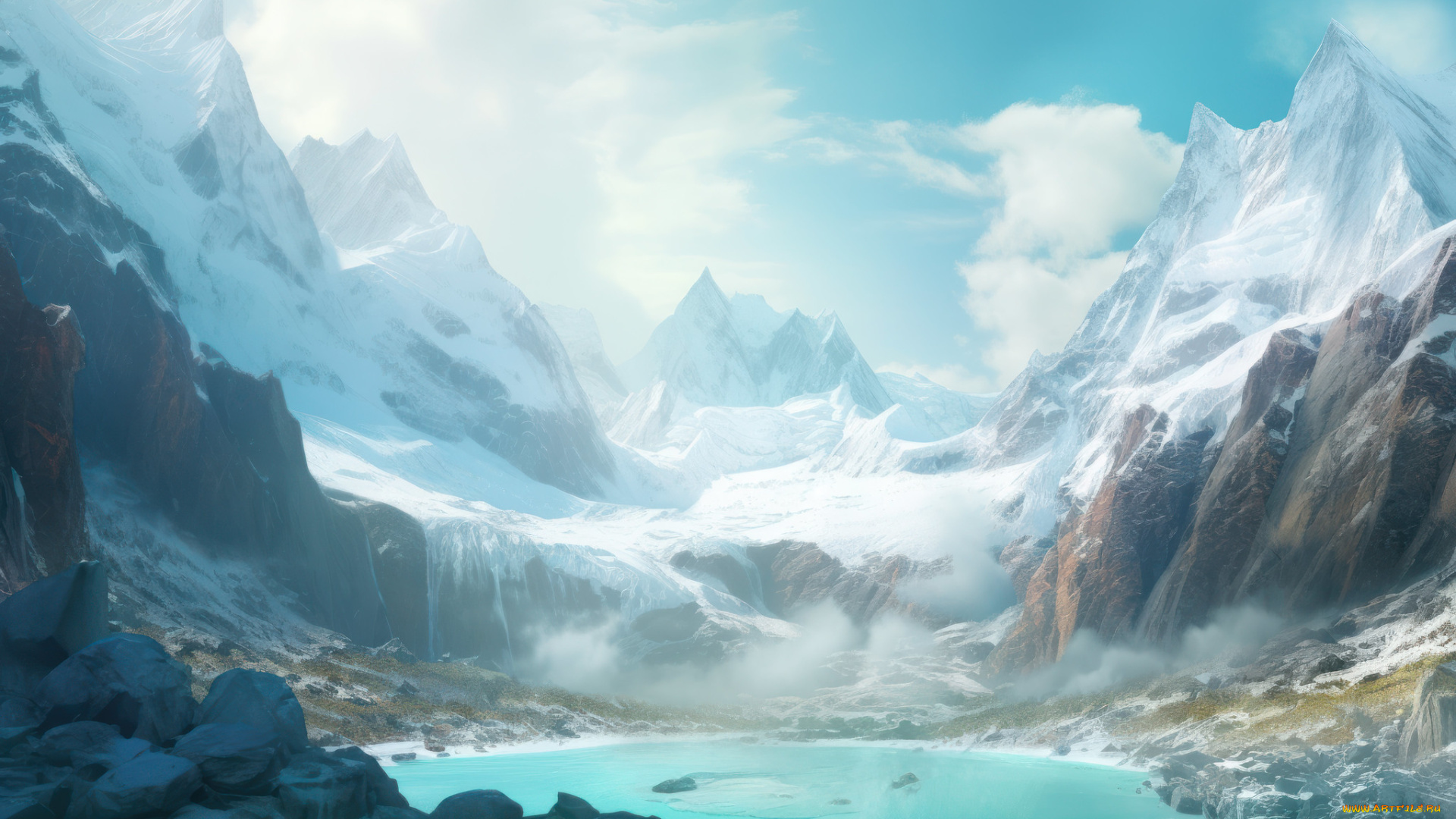 3д, графика, природа, , nature, пейзаж