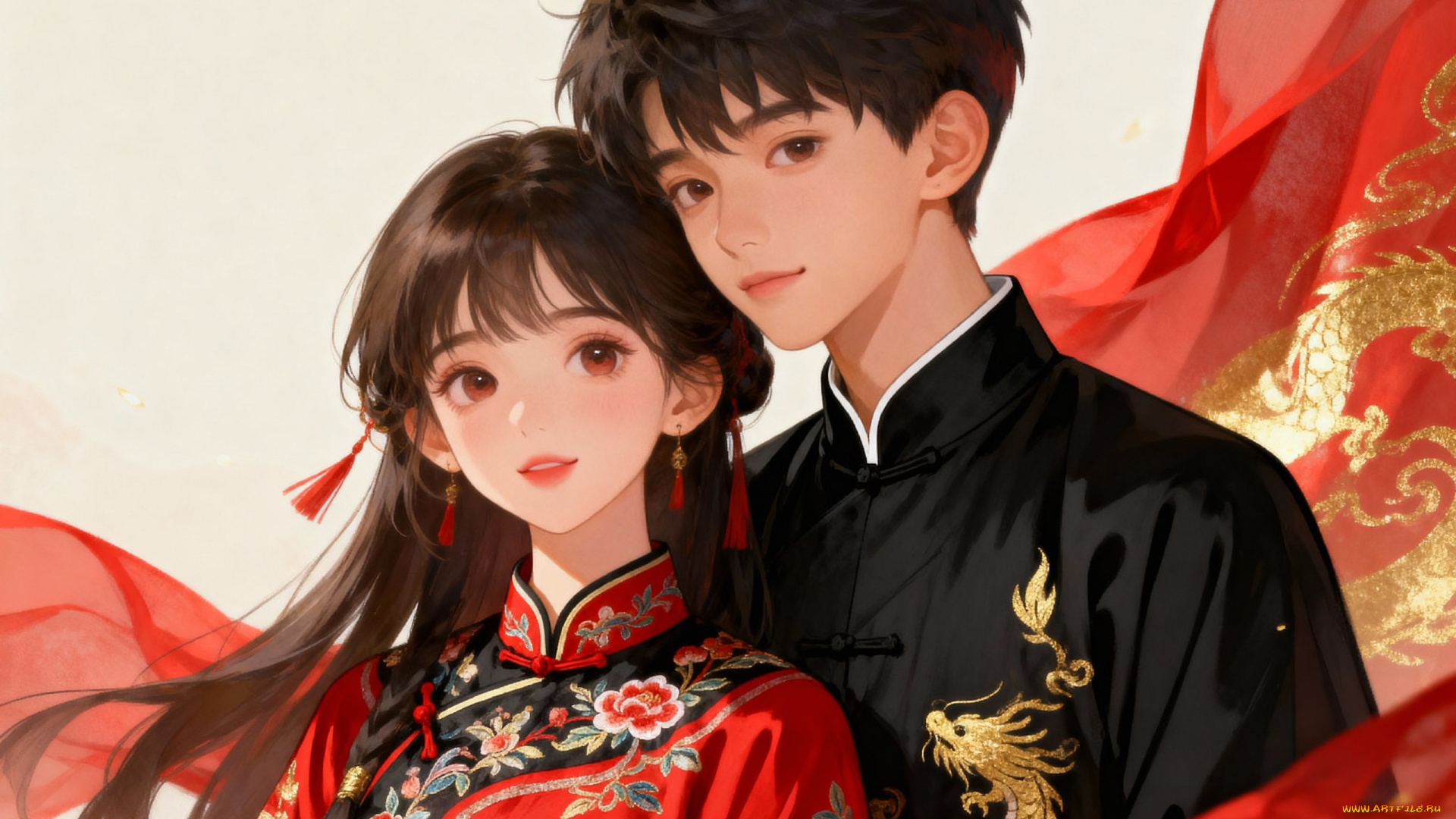 аниме, unknown, , другое, , двое, парень, девушка