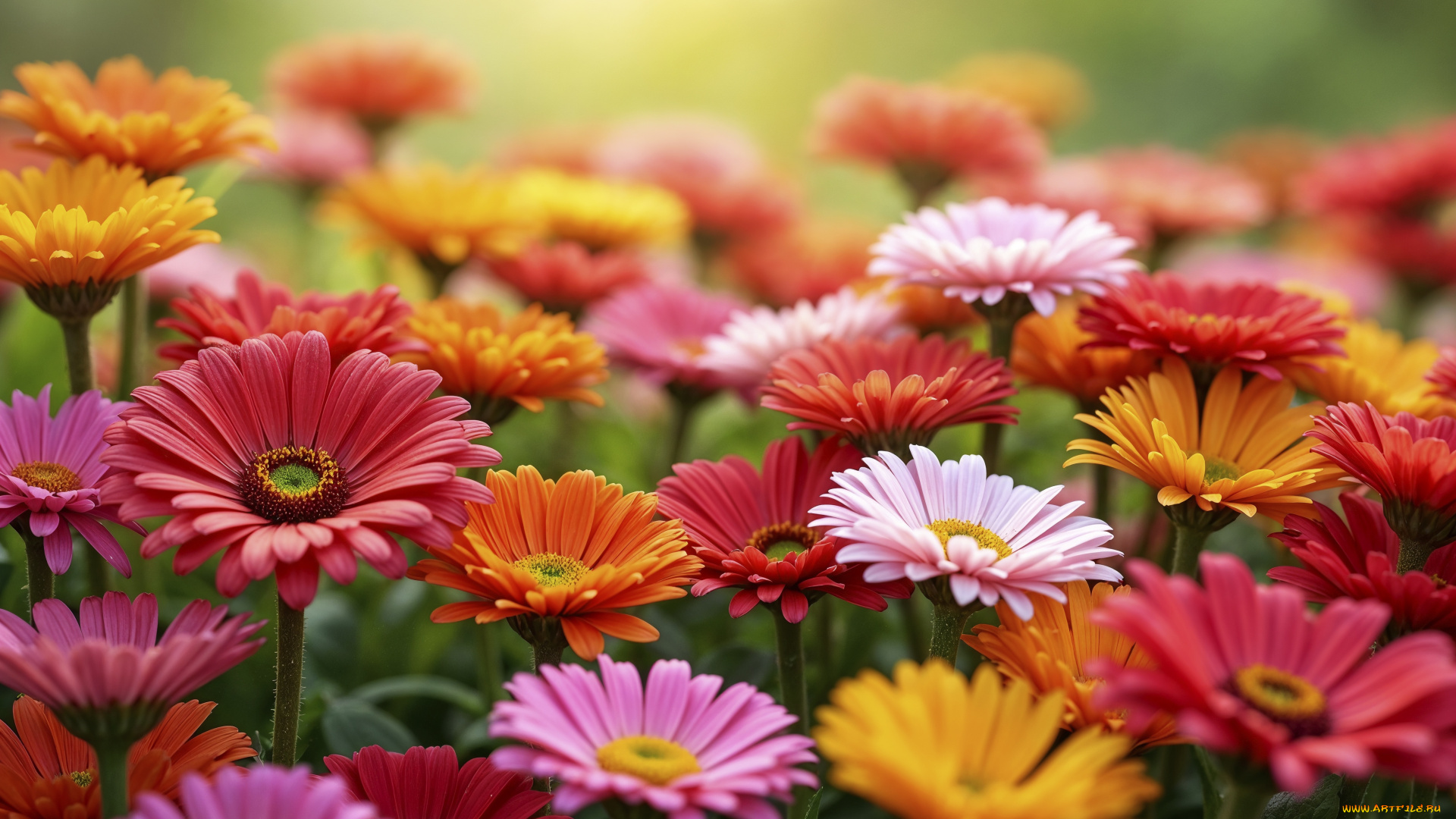 цветы, герберы