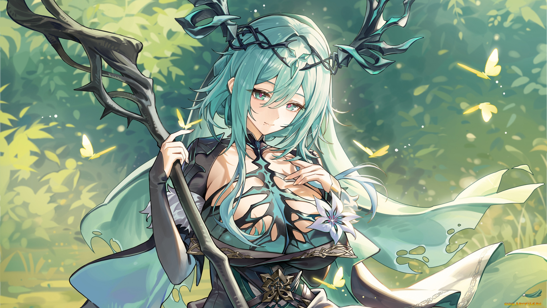 duet, night, abyss, аниме, девушка