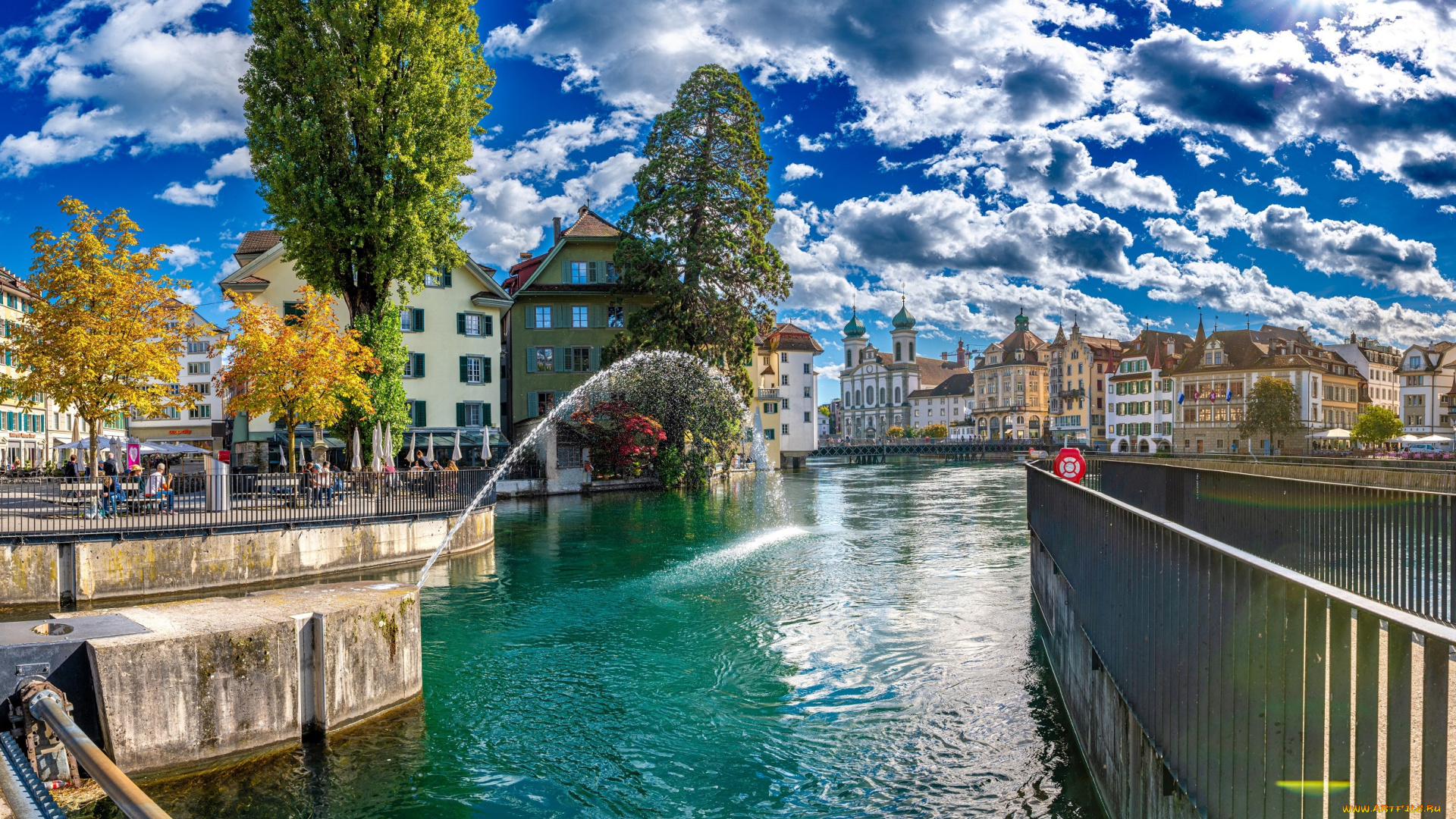 люцерн, города, люцерн, , швейцария, набережная
