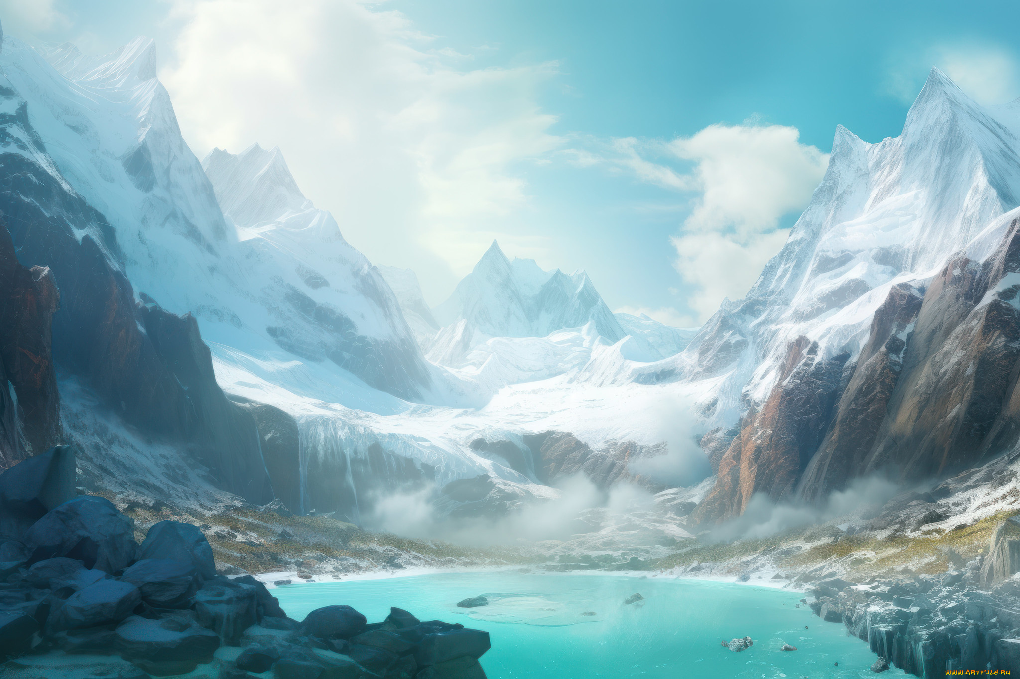 3д, графика, природа, , nature, пейзаж