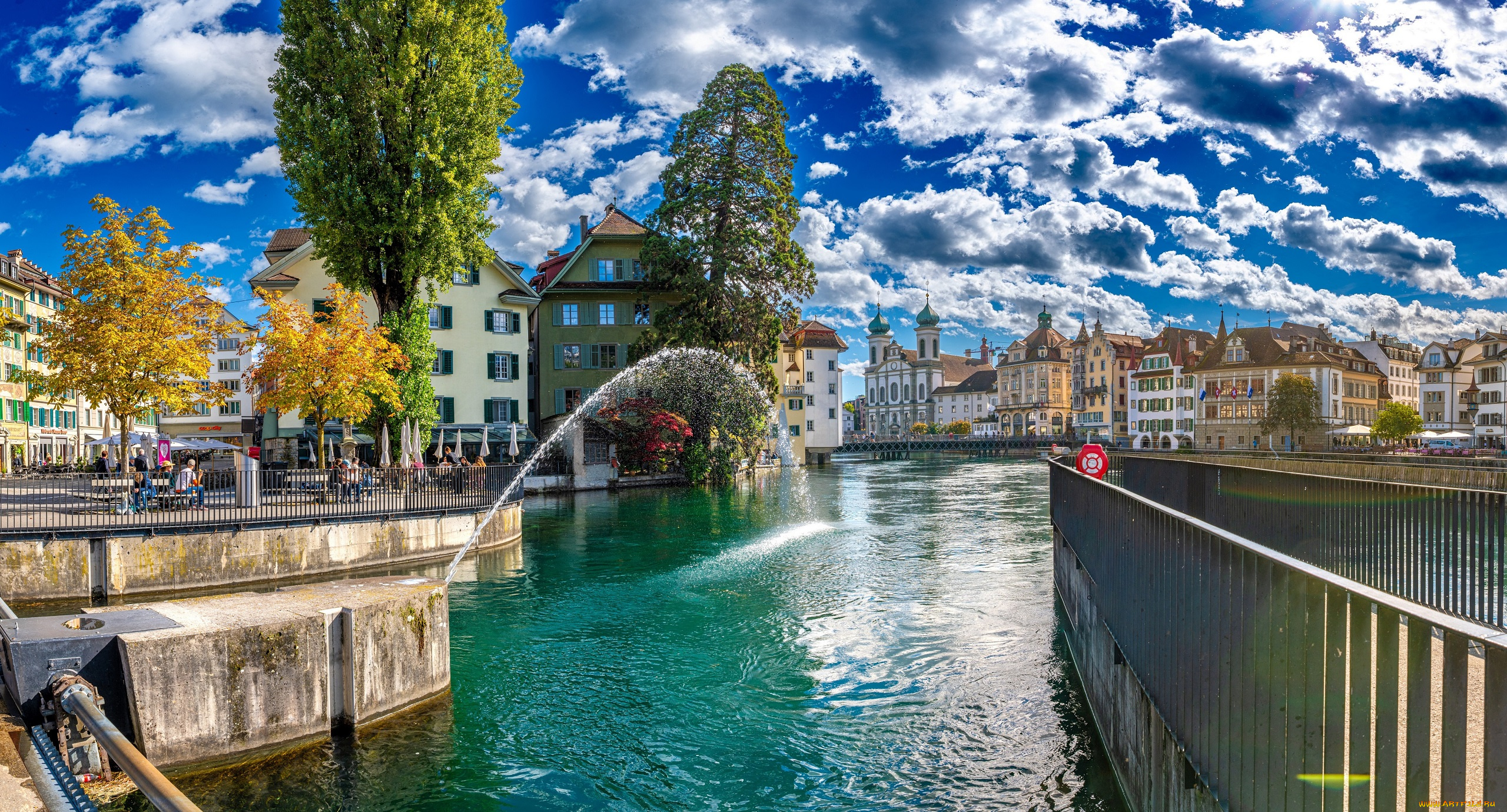 люцерн, города, люцерн, , швейцария, набережная