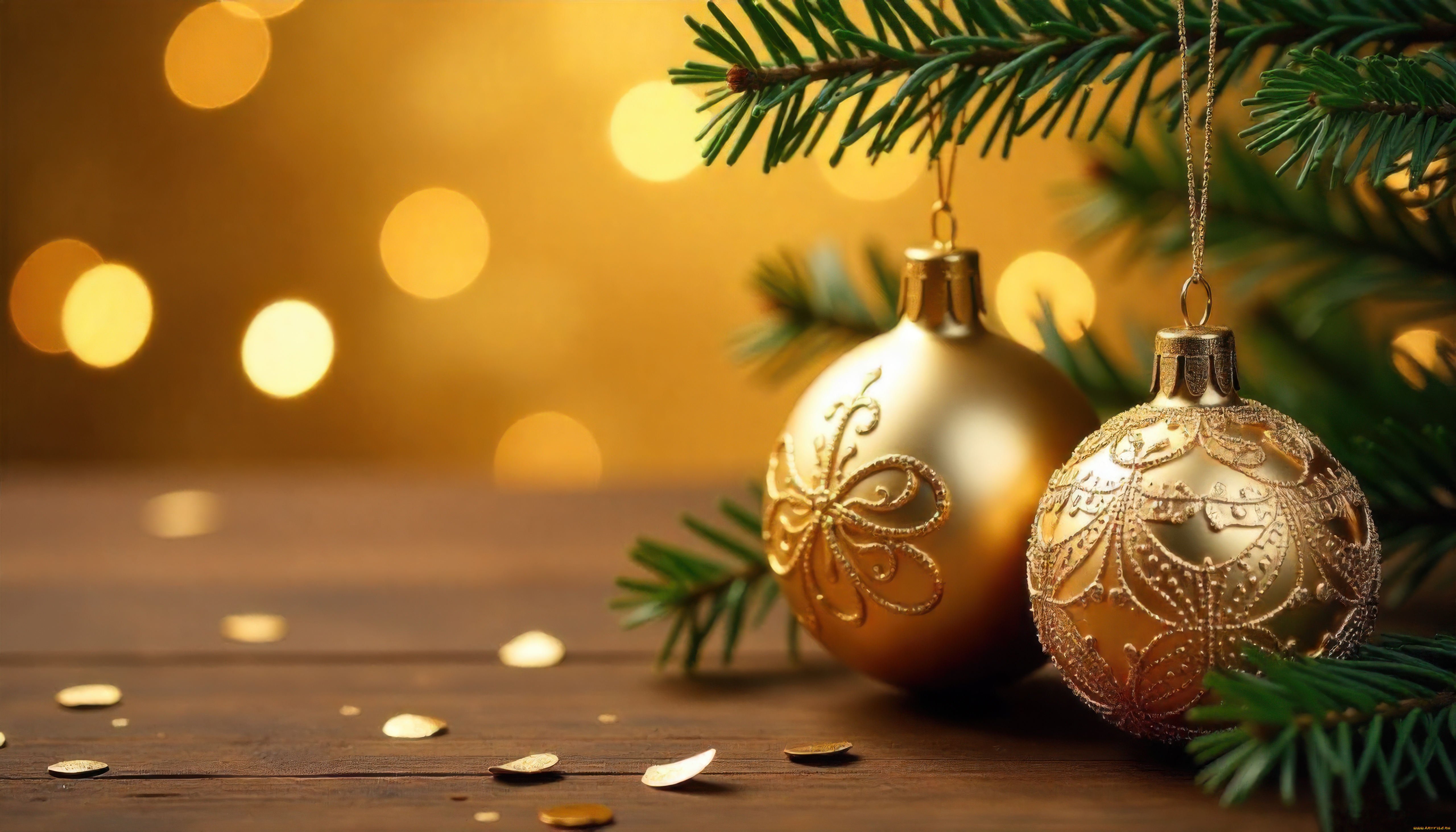 праздничные, шары, новогодняя