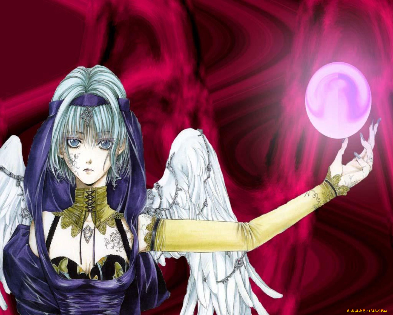 аниме, angel, sanctuary