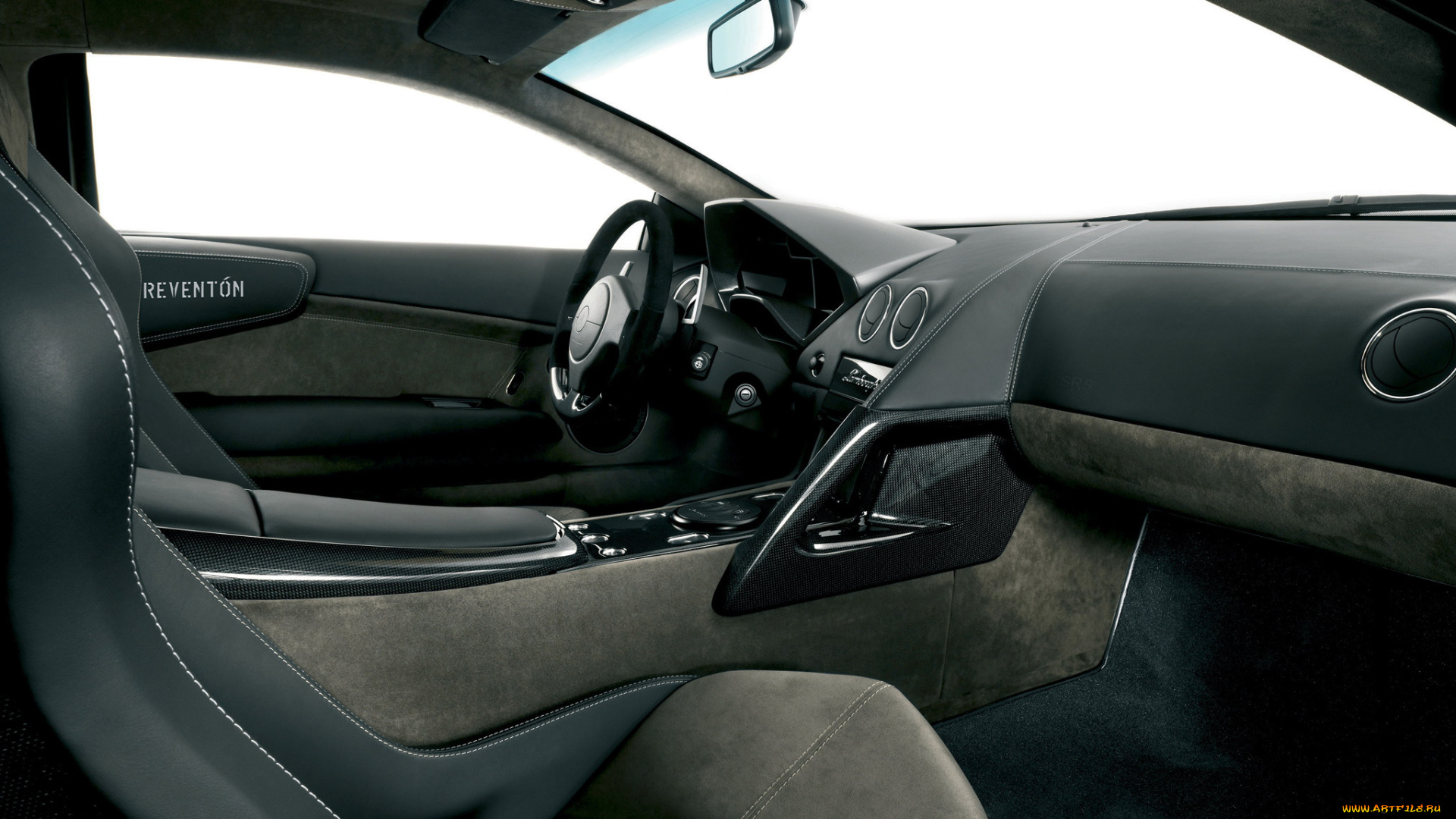 lamborghini, reventon, автомобили, интерьеры