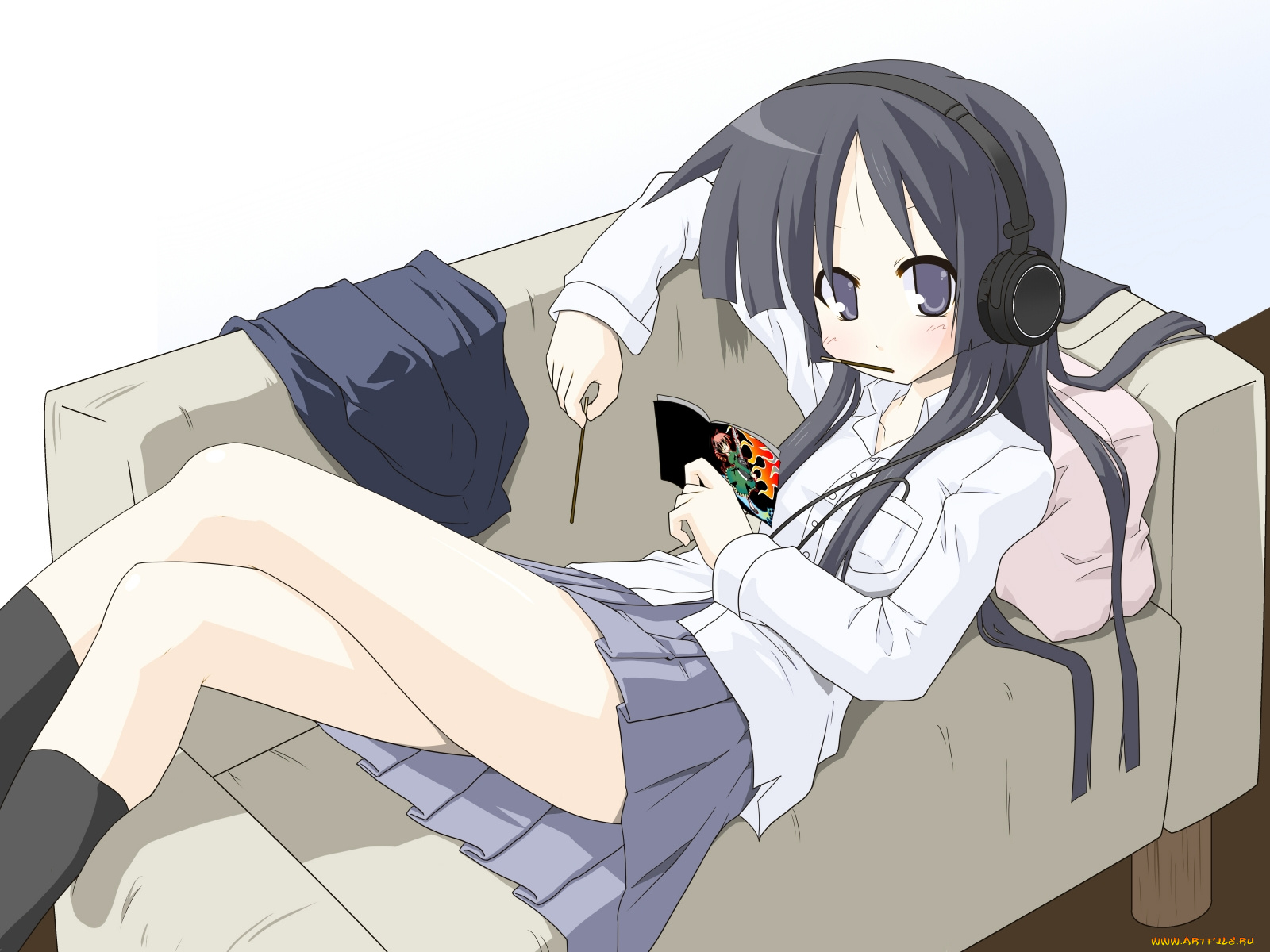 аниме, headphones, instrumental