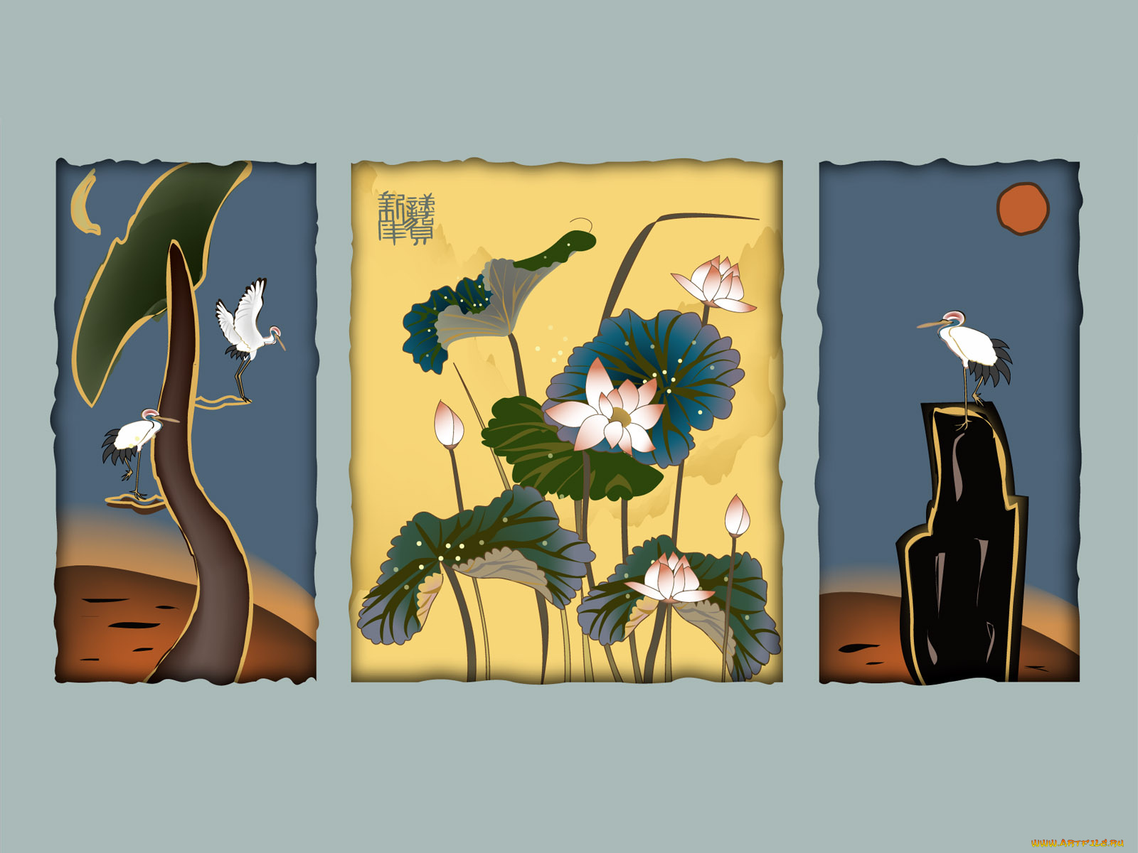 рисованные, животные