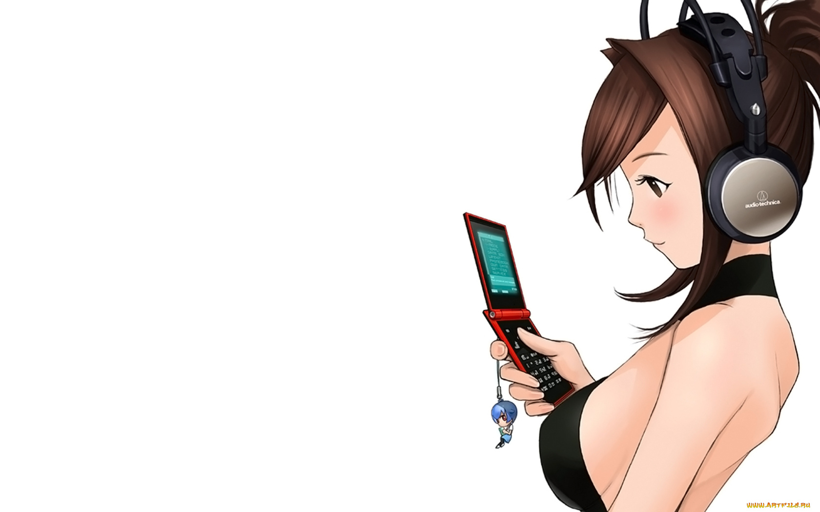 аниме, headphones, instrumental