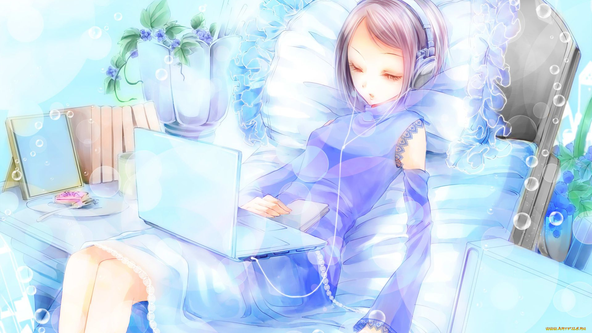 аниме, headphones, instrumental