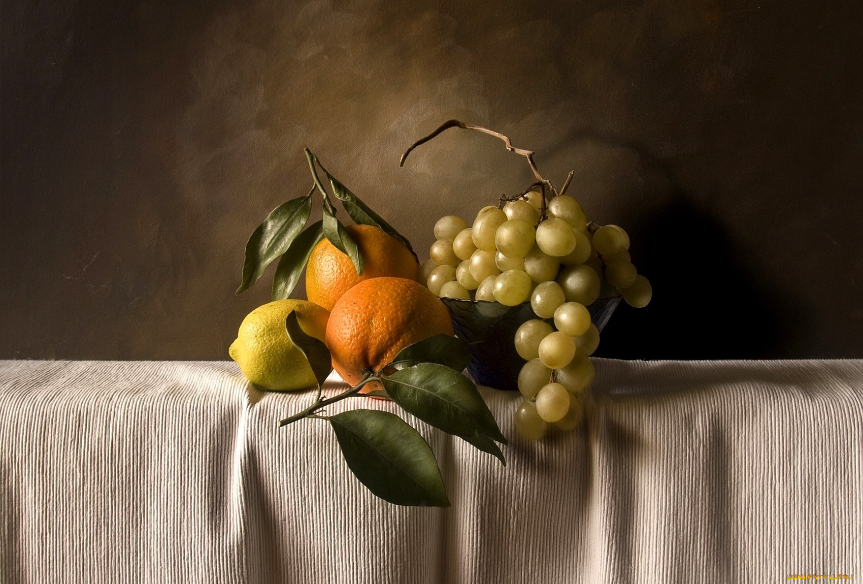 еда, фрукты, ягоды, лимон, апельсин, виноград