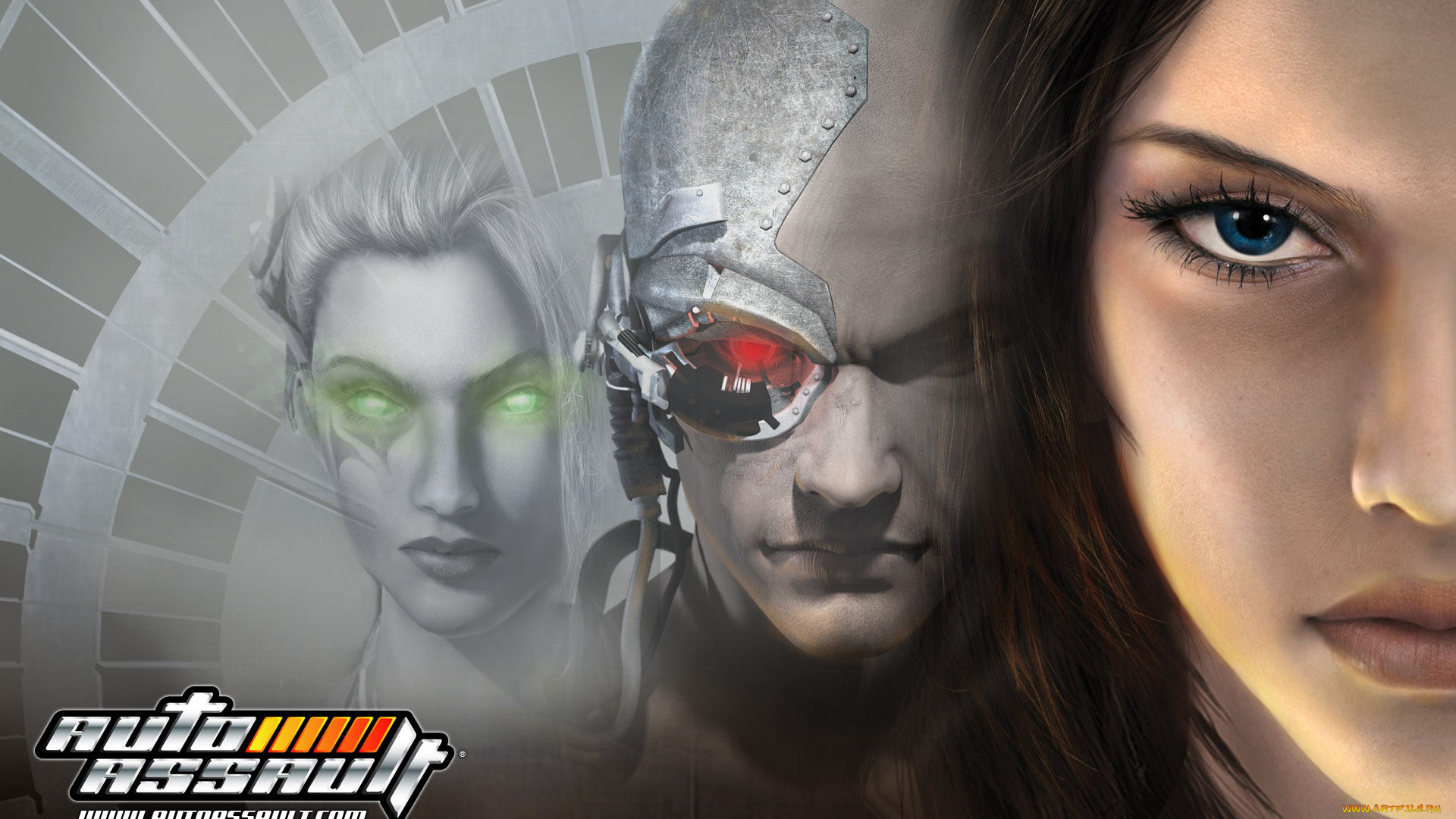 auto, assault, видео, игры, киборг, девушка