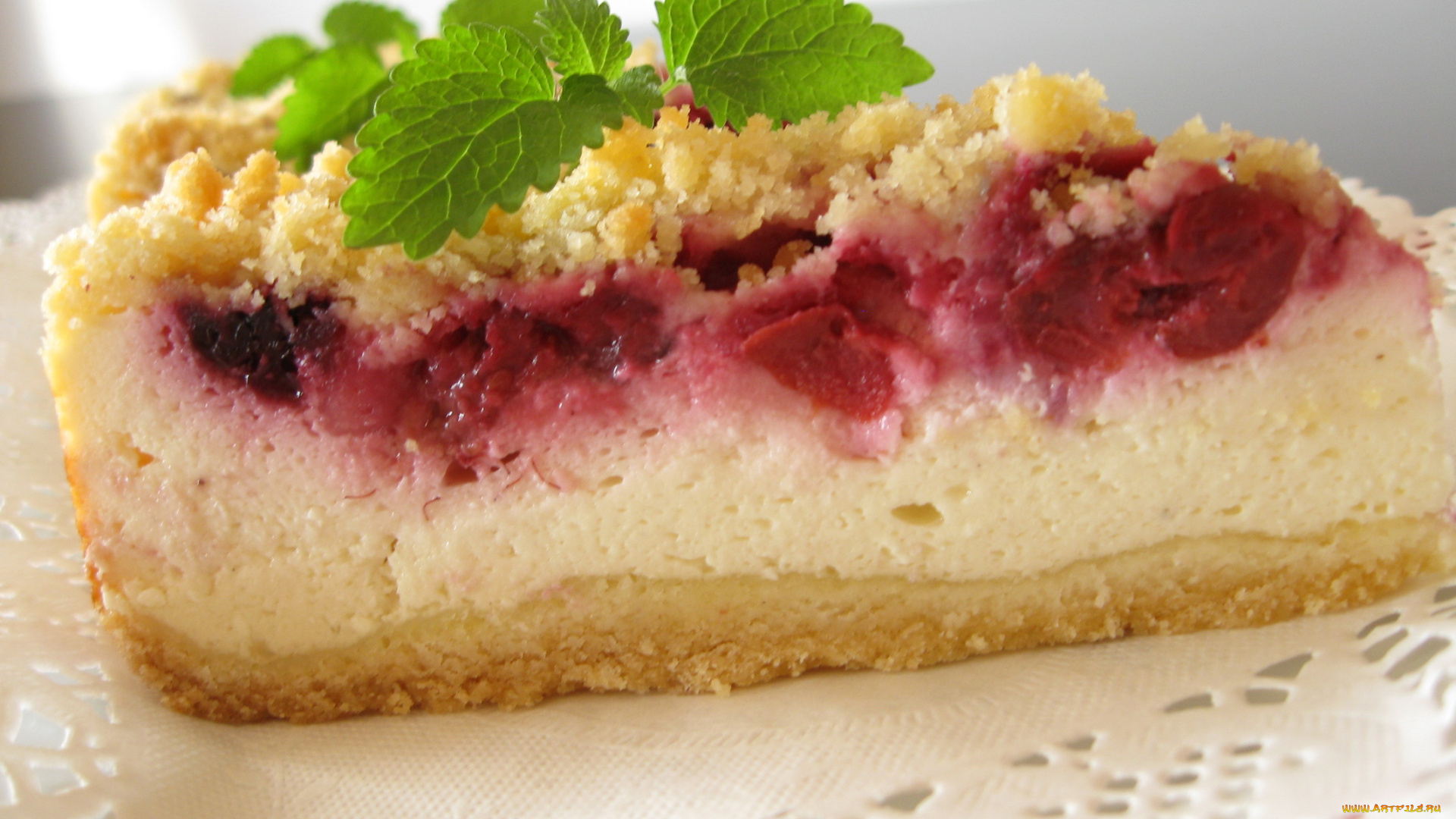 автор, varvarra, еда, пироги, мята, пирожное, салфетка