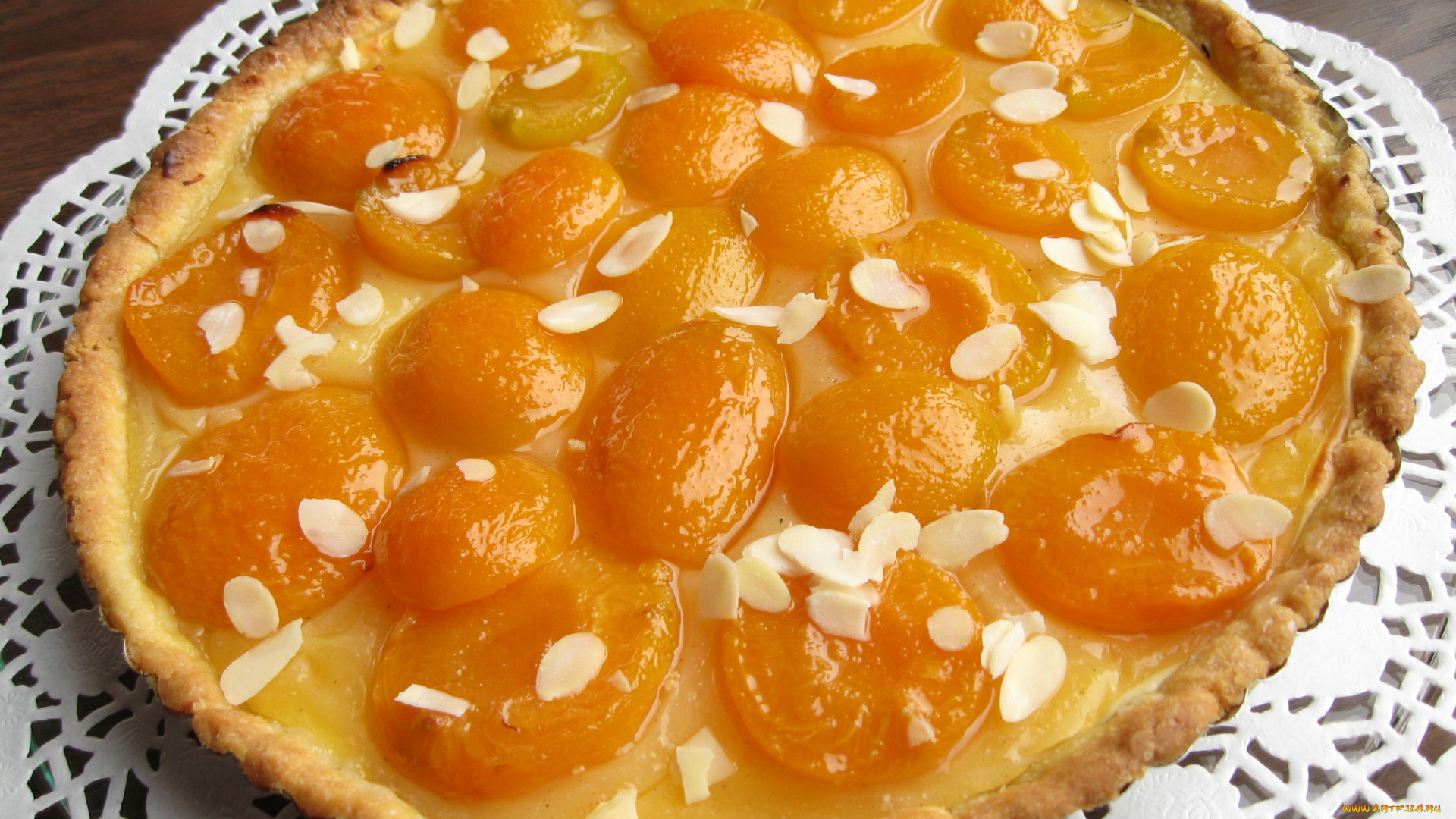 автор, varvarra, еда, пироги, салфетка, пирог, абрикосы, миндаль