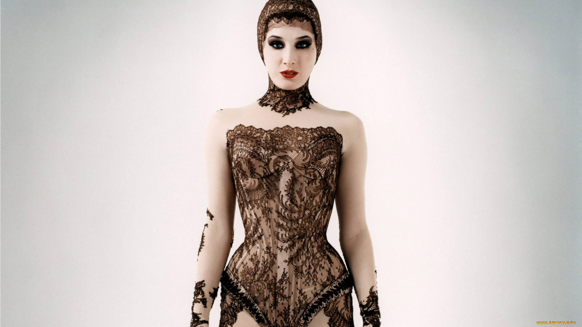 Dita, Von, Teese, девушки, , , , боди, кружева