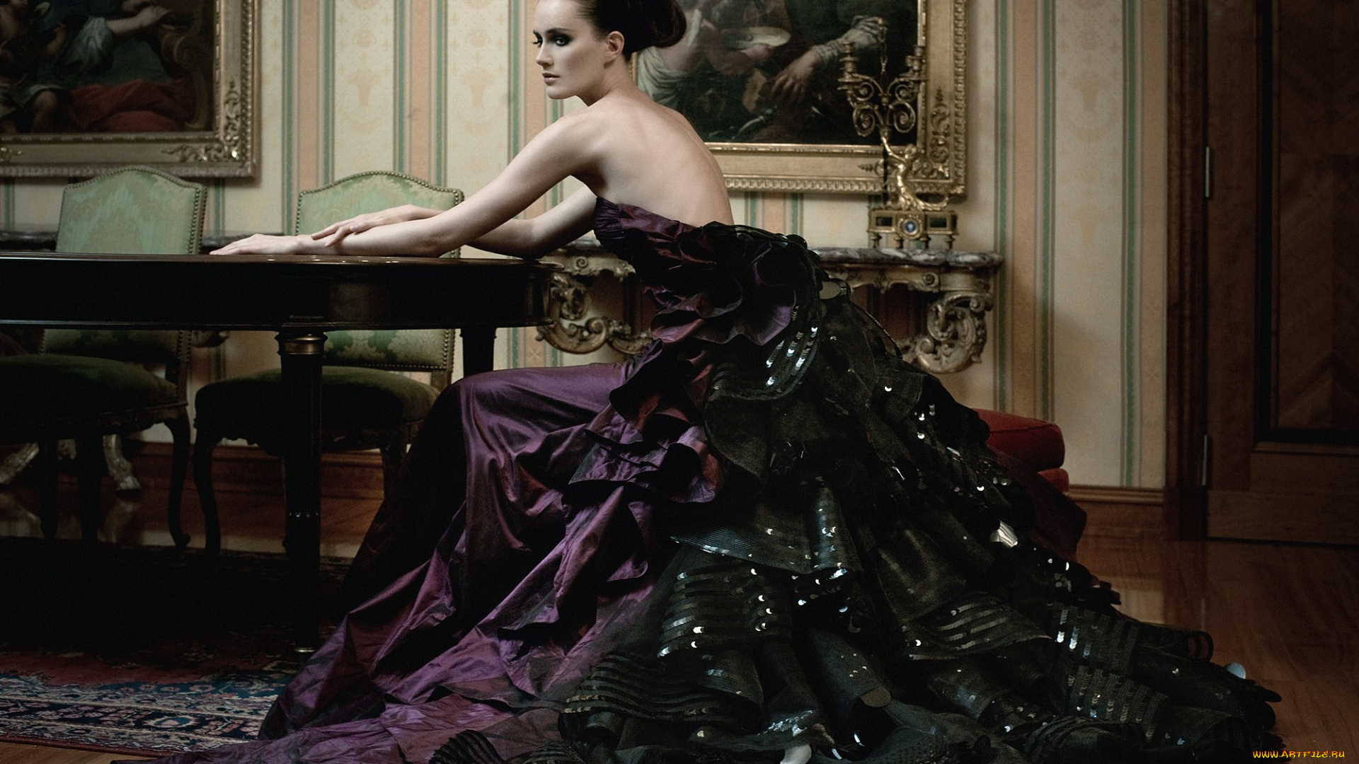 _Unsort, -НЕ, ВЫБИРАТЬ, , , девушки, , не, выбирать, винтаж, спина, платье, картины