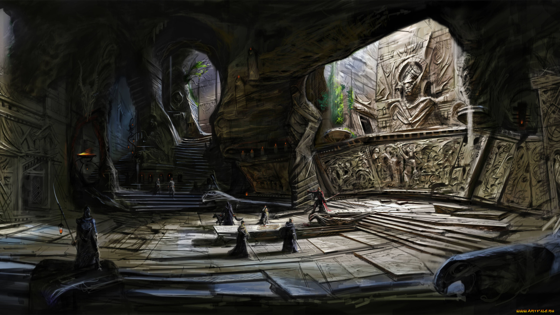 the, elder, scrolls, skyrim, видео, игры, concept, art