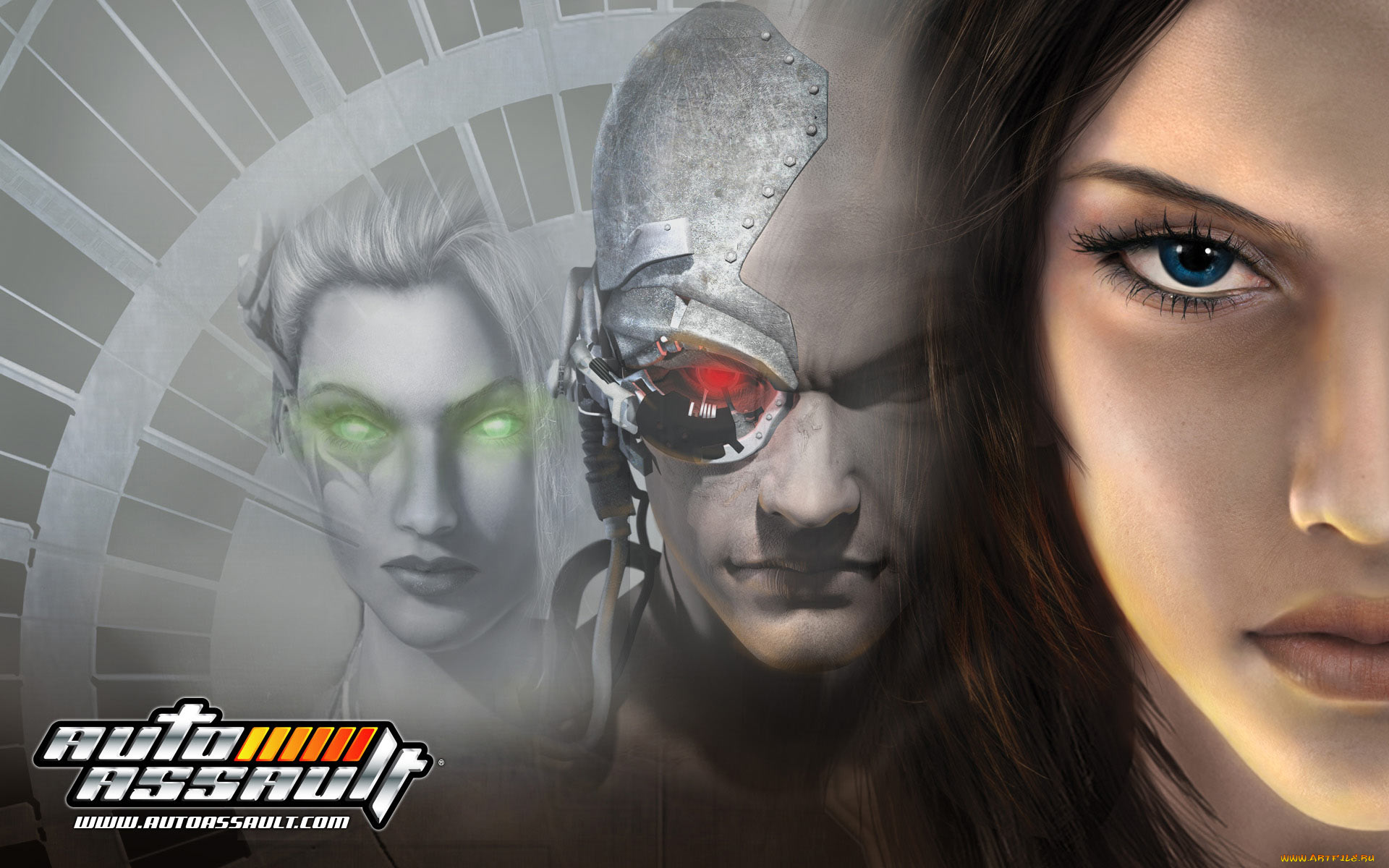 auto, assault, видео, игры, киборг, девушка