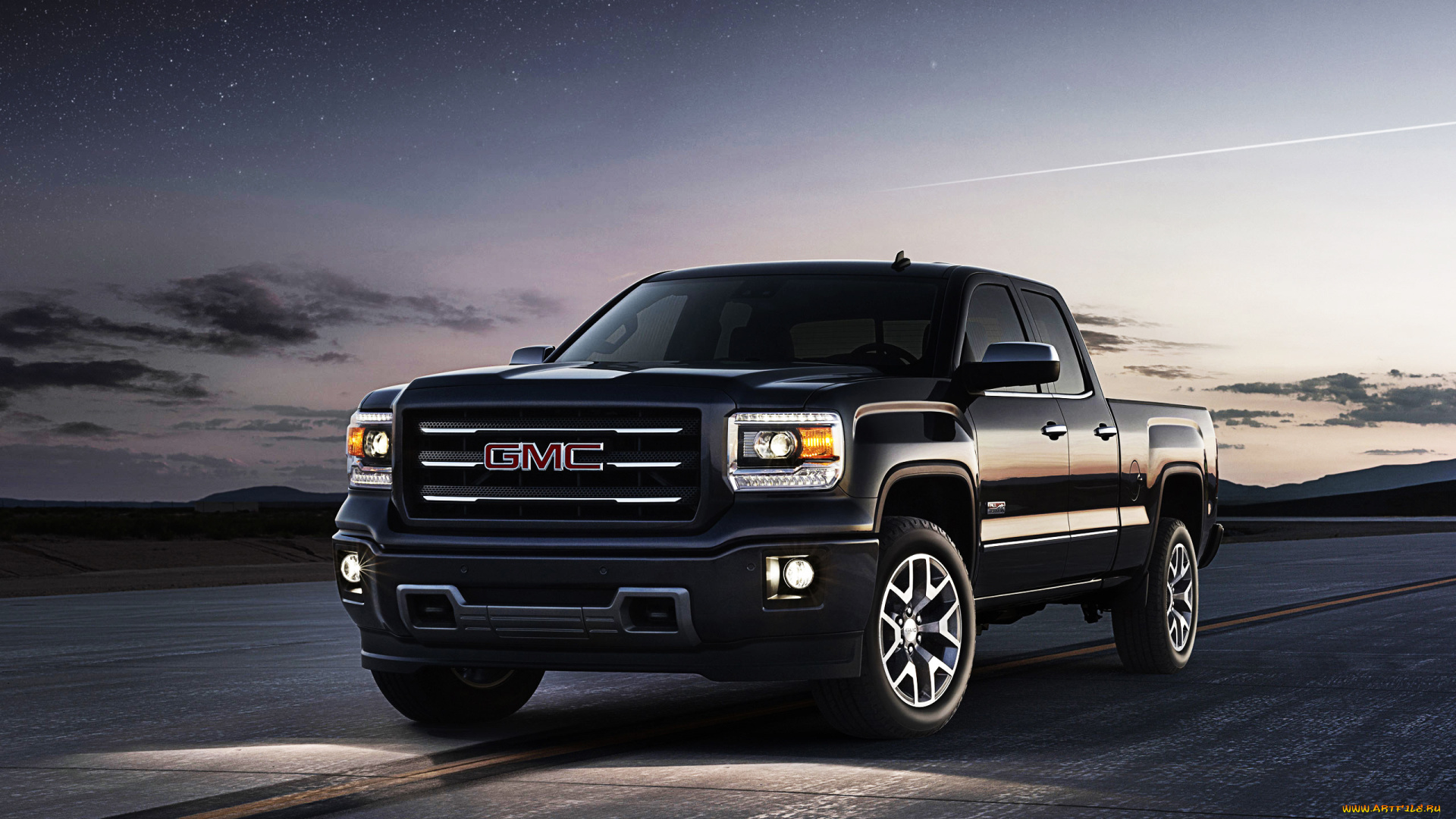 автомобили, gm, gmc, трасса, ночь